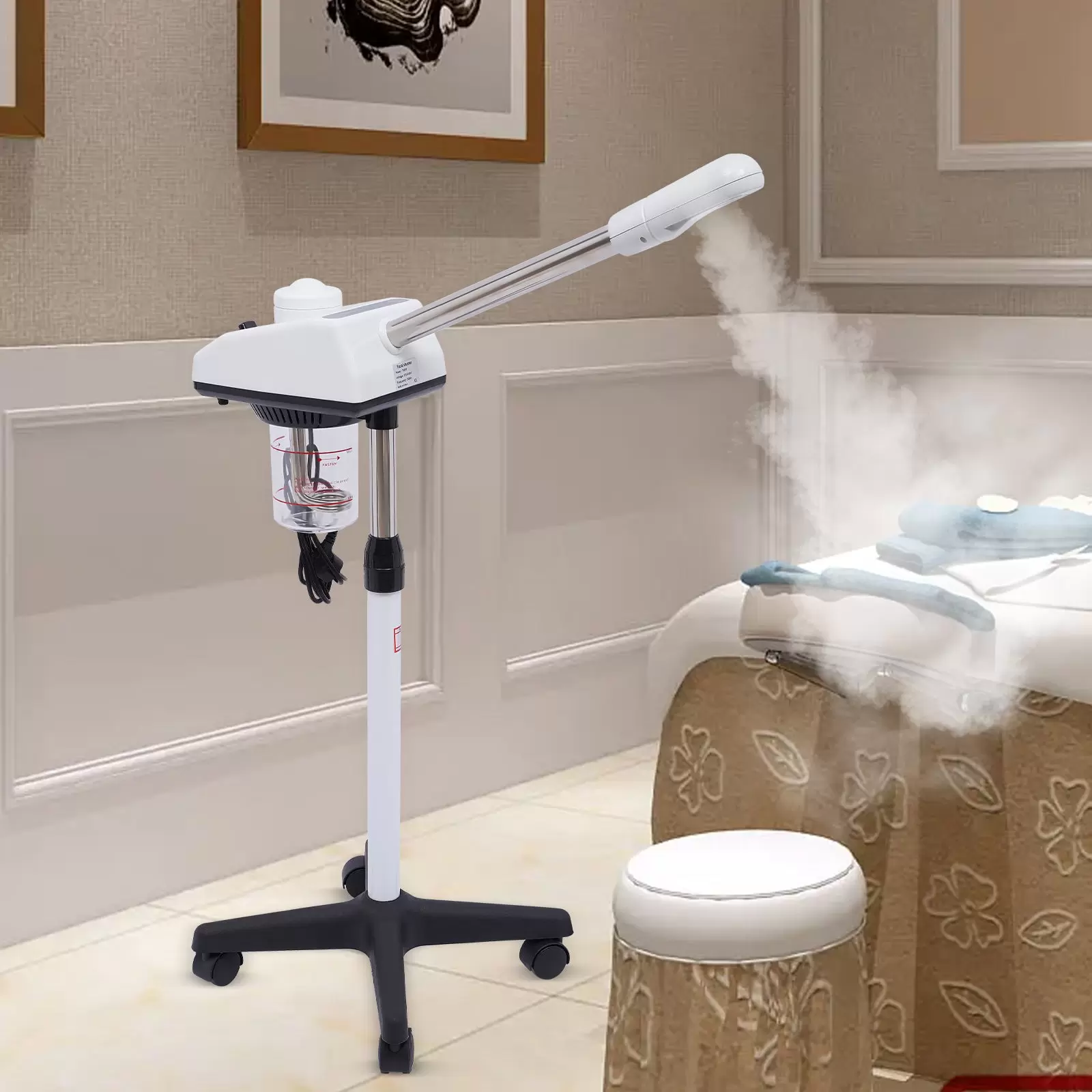 750W Gesichtsdampfer Bedampfer Face Steamer Professional Gesichtssauna Nano Ion Ozon Facial Steamer Heißnebel SPA Skin Care