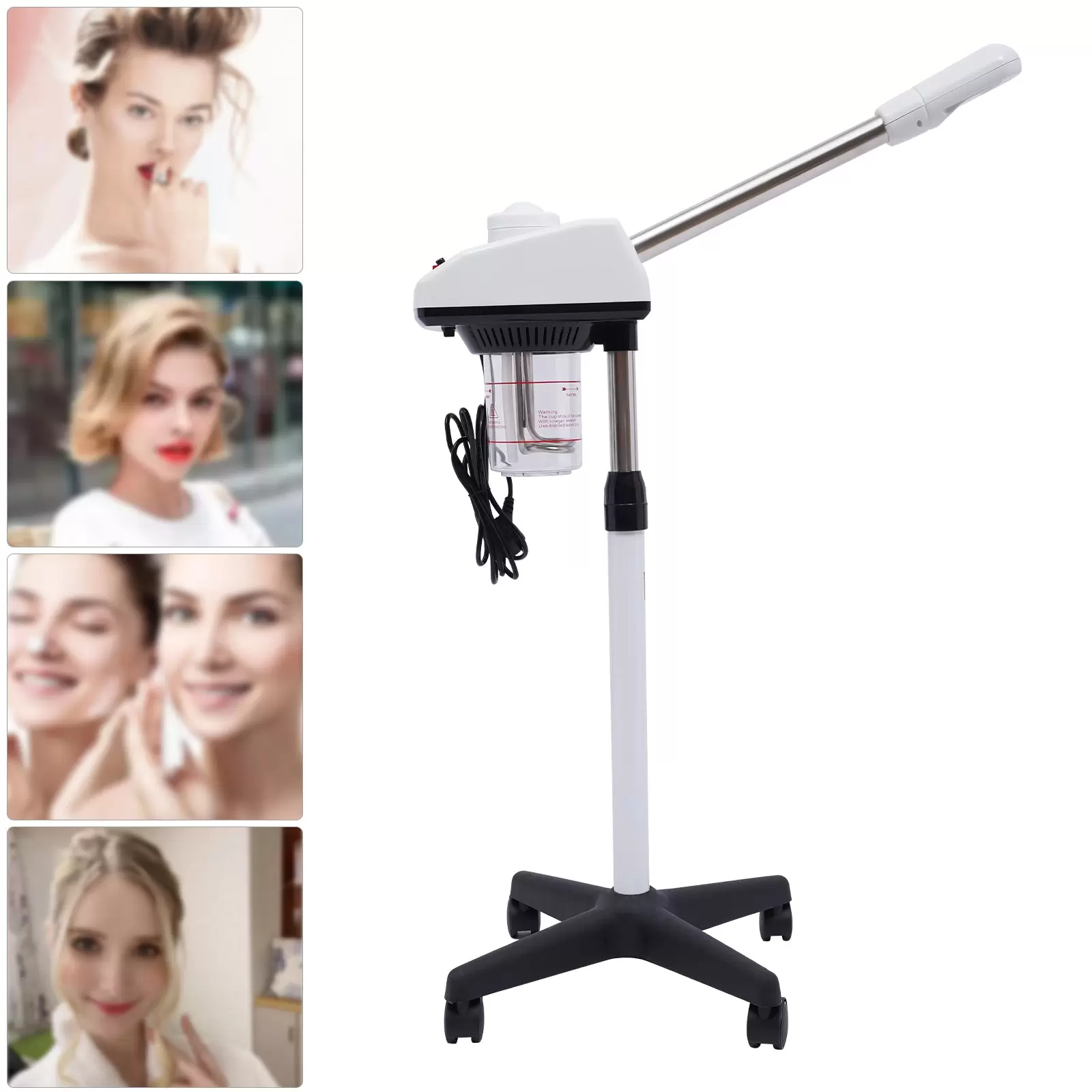 750W Gesichtsdampfer Bedampfer Face Steamer Professional Gesichtssauna Nano Ion Ozon Facial Steamer Heißnebel SPA Skin Care