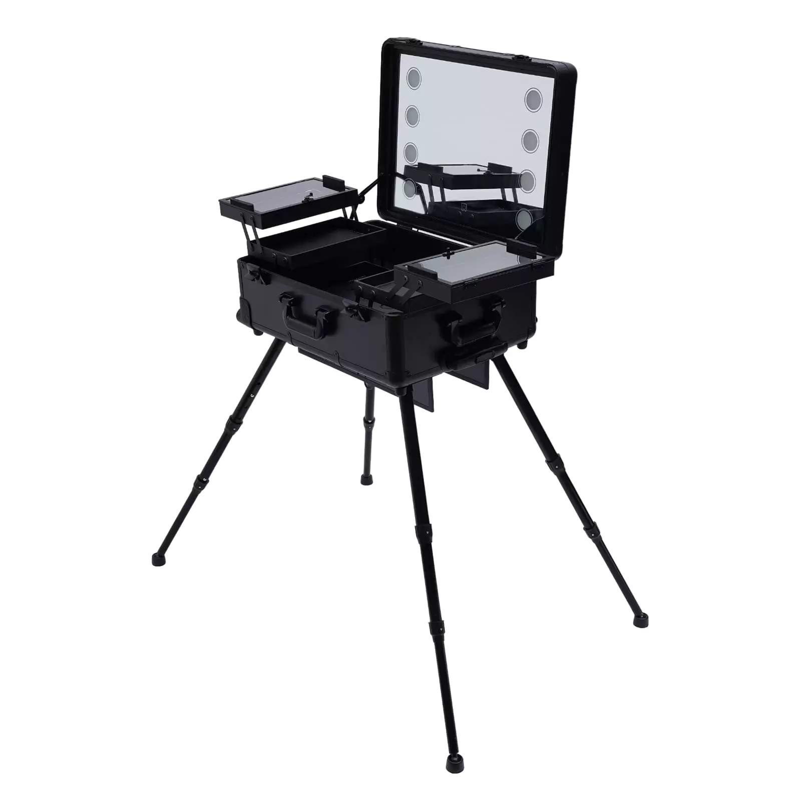 Kosmetikkoffer Trolley Schminkkoffer Make up Organizer Koffer 3 in 1 Profi Groß Schminkkoffer Friseurkoffer Beauty Case