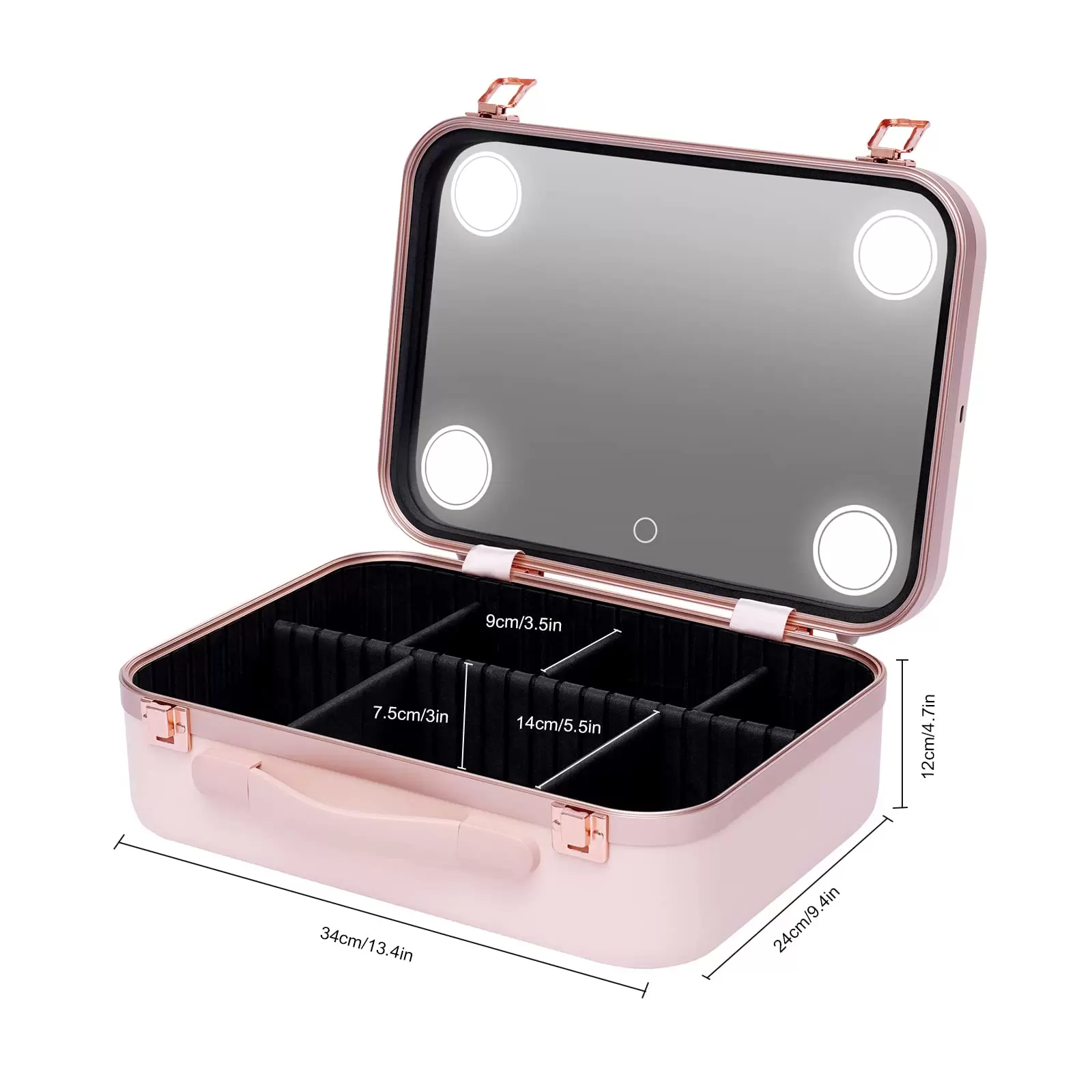 Kosmetiktasche Make-up Tragekoffer Kosmetik Organizer Box Make-up-Koffer