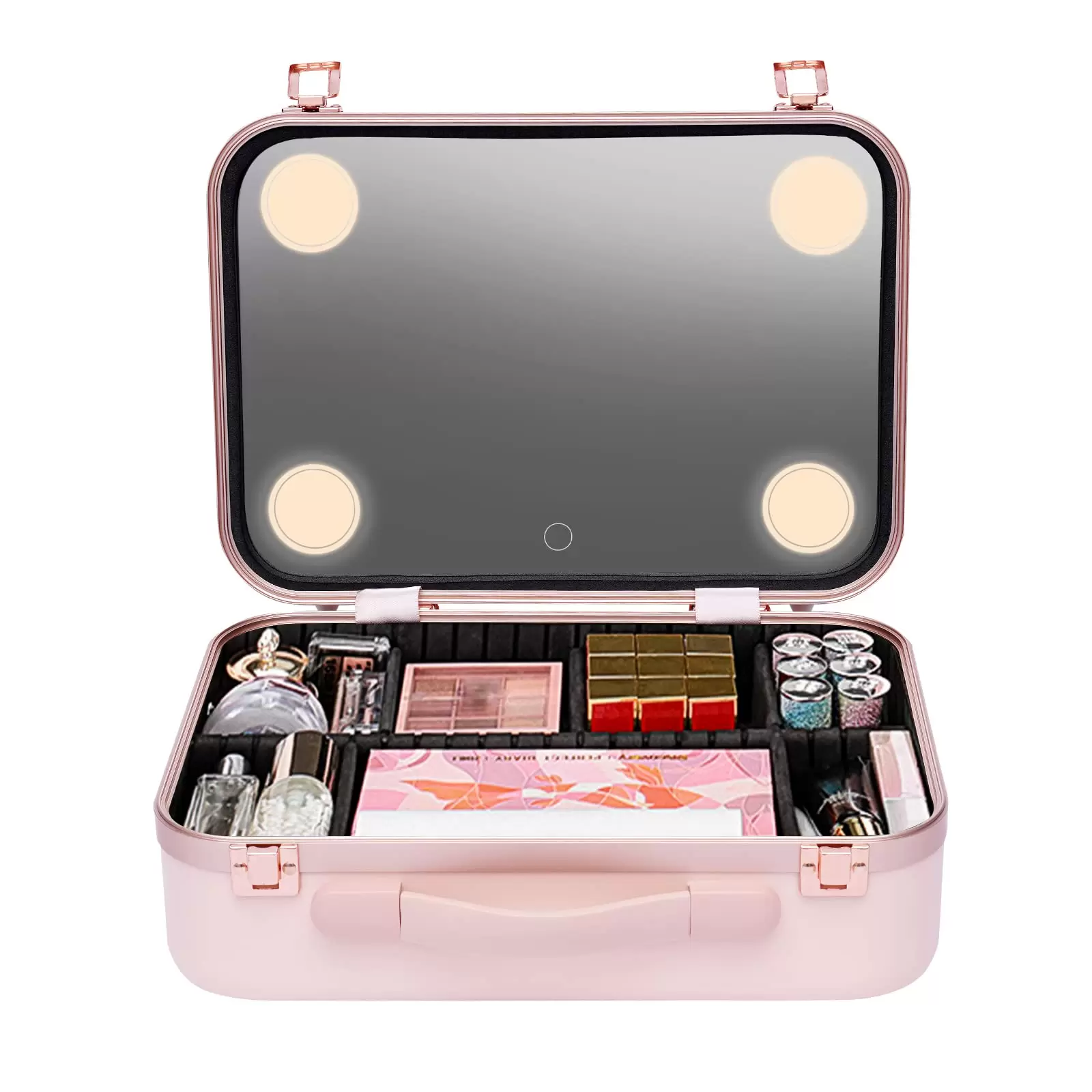 Kosmetiktasche Make-up Tragekoffer Kosmetik Organizer Box Make-up-Koffer