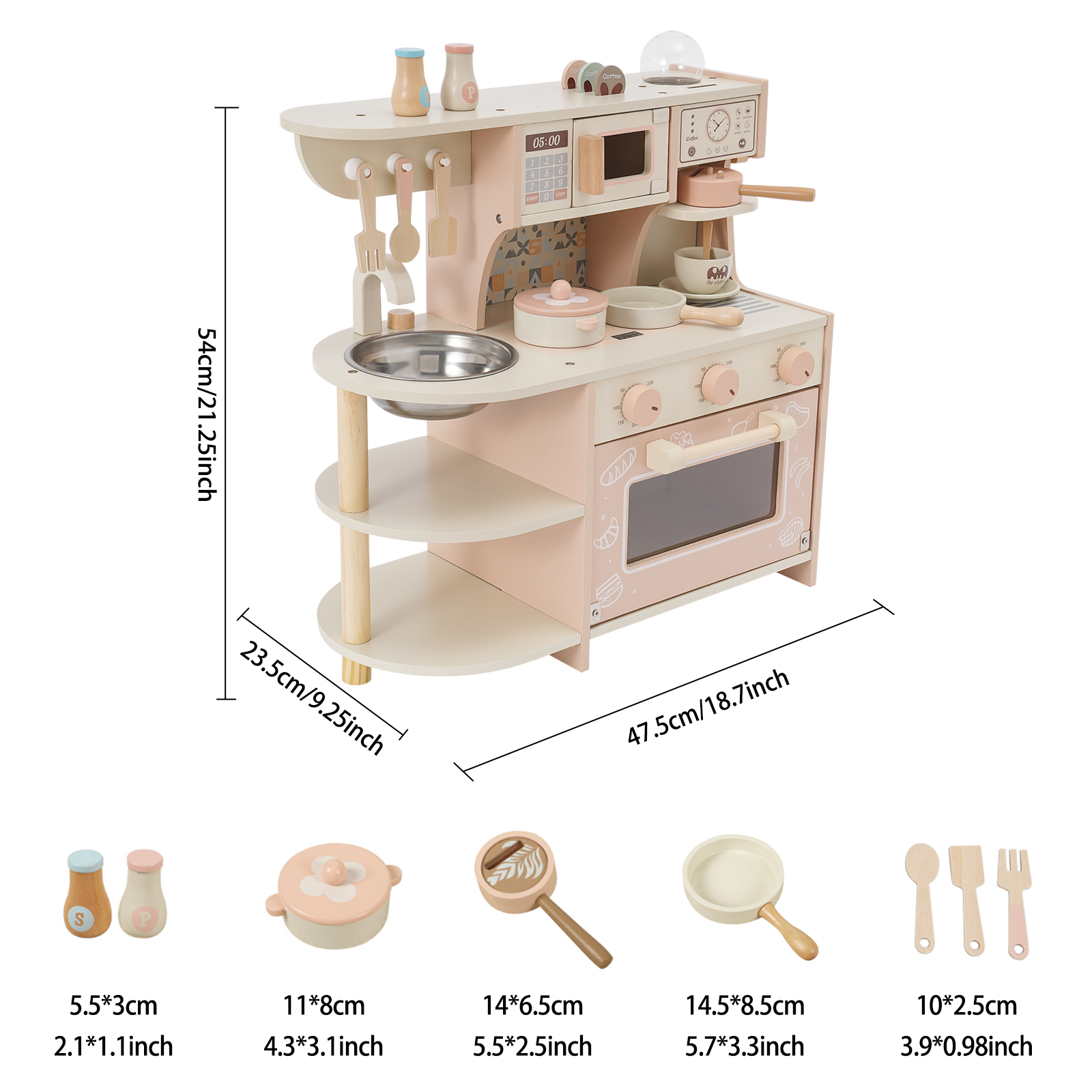 Spielküche für Kleinkinder, Kinderküchen-Spielsets, Kaffeekochset mit Herd Spielküche für Kleinkinder, Kinderküchen-Spielsets, Kaffeekochset mit Herd