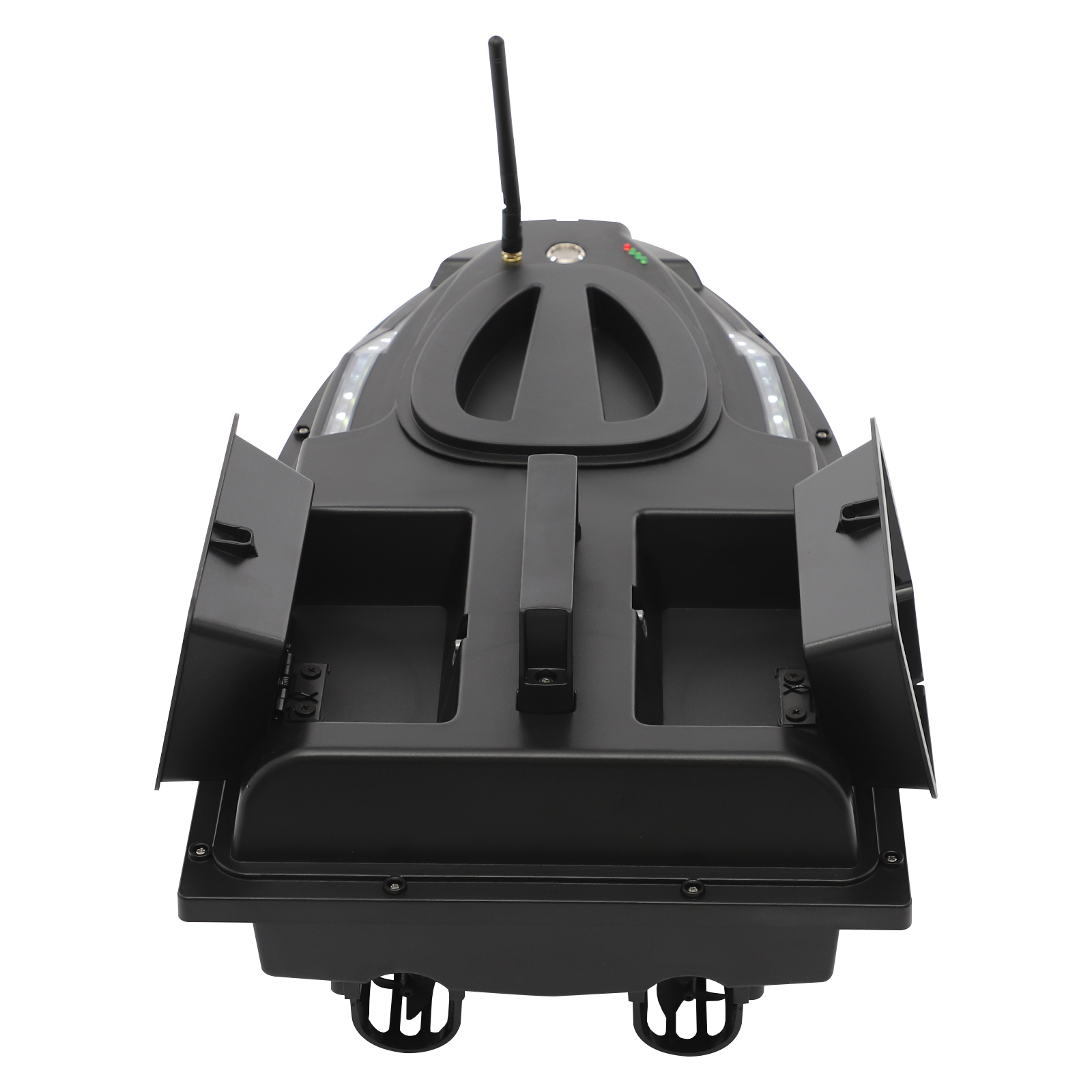 V700 Black Factory Edition zonder boottas Visvoerboot, Dubbele aas Hooper Voerboot, Voerboot voor vissen met afstandsbediening