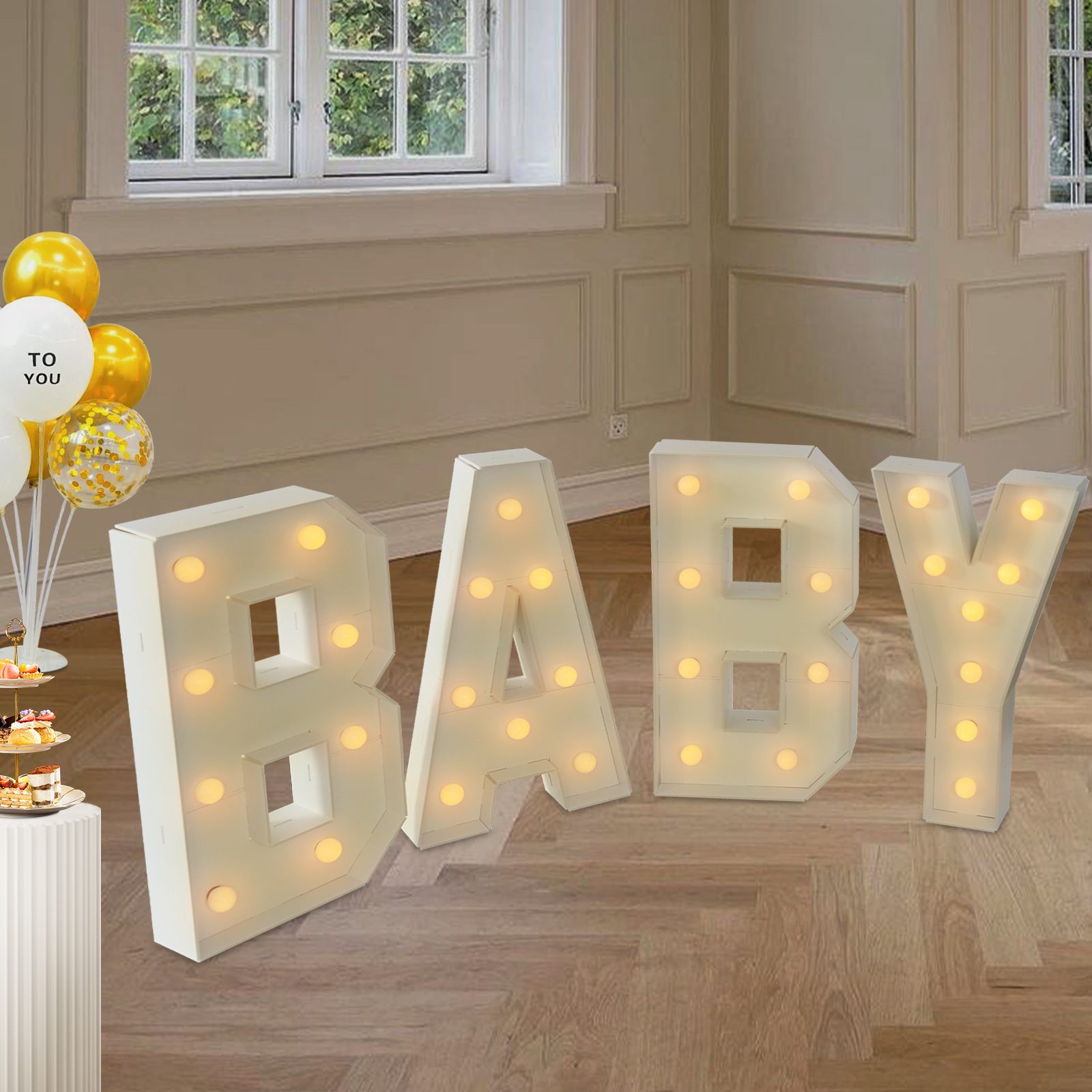 Nicky Letras Em Led Letras luminosas, letras LED decorativas para fiestas, letras luminosas LED
