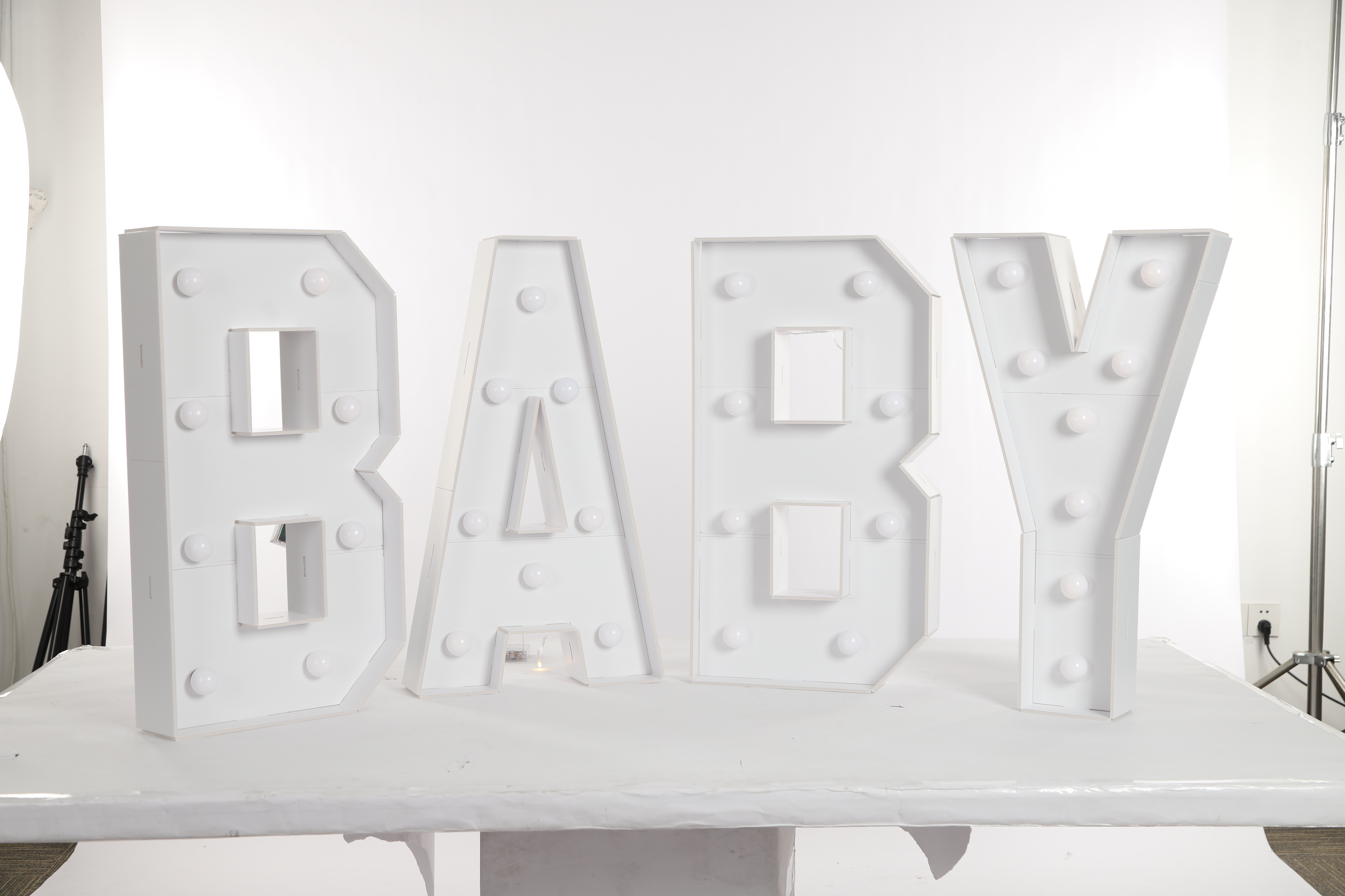 Letras luminosas, letras LED decorativas para fiestas, letras luminosas LED