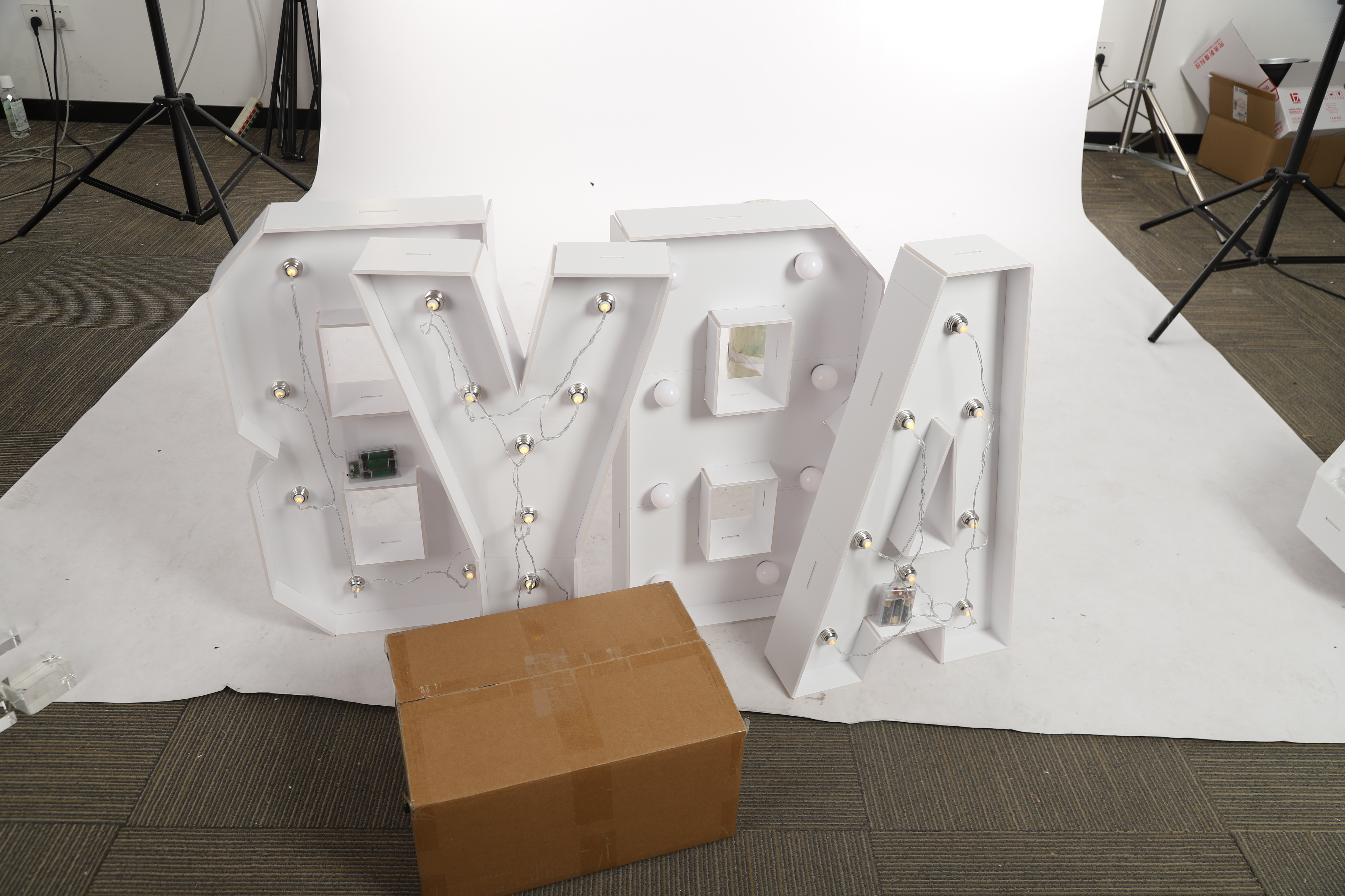 Letras luminosas, letras LED decorativas para fiestas, letras luminosas LED