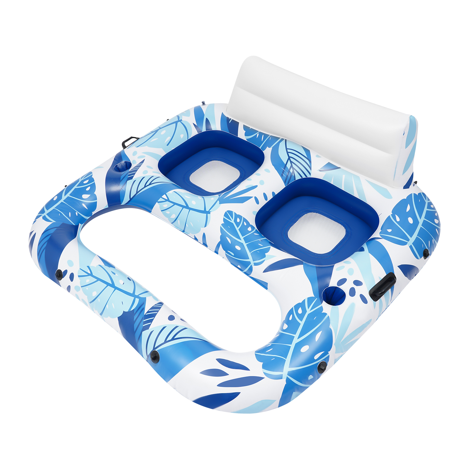 2 Person Inflatable Pool Lounger Float, Inflatable Swimming Pool Floats, Pool Floats for Summer Pool Party Beach Lake and Vacation