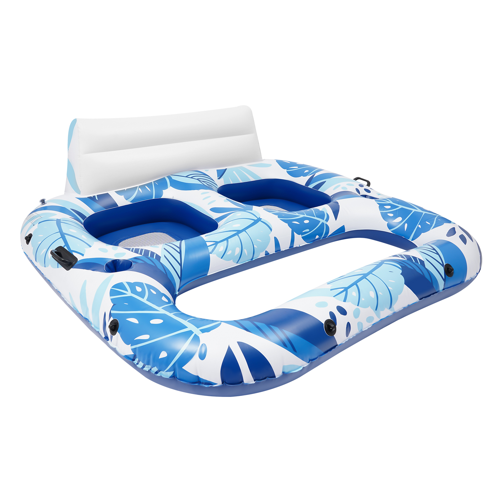 2 Person Inflatable Pool Lounger Float, Inflatable Swimming Pool Floats, Pool Floats for Summer Pool Party Beach Lake and Vacation