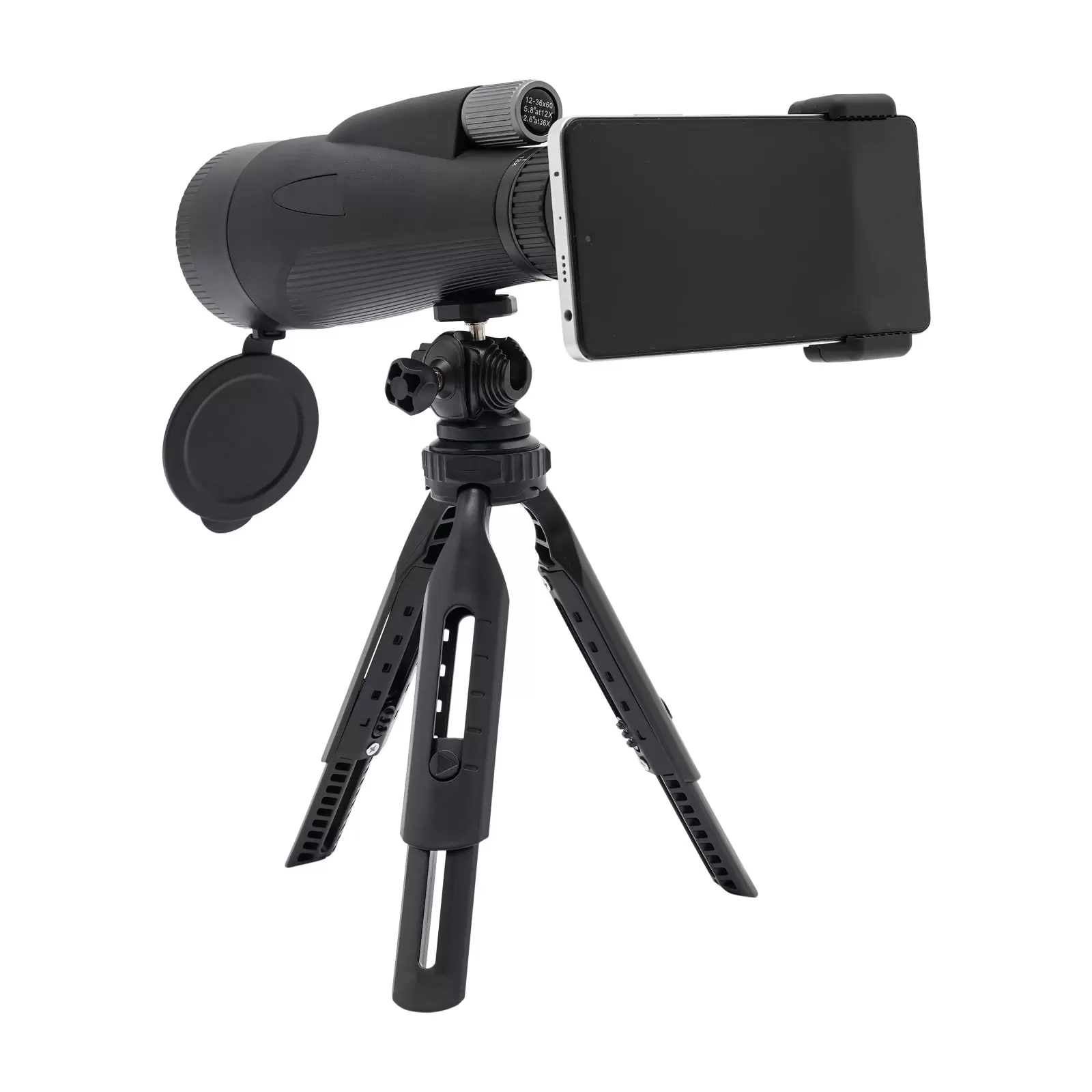 Kit Lente Teleobiettivo 12x Per Smartphone – Monoculare HD Con Clip E Panno Pulente, Compatibile Universalmente