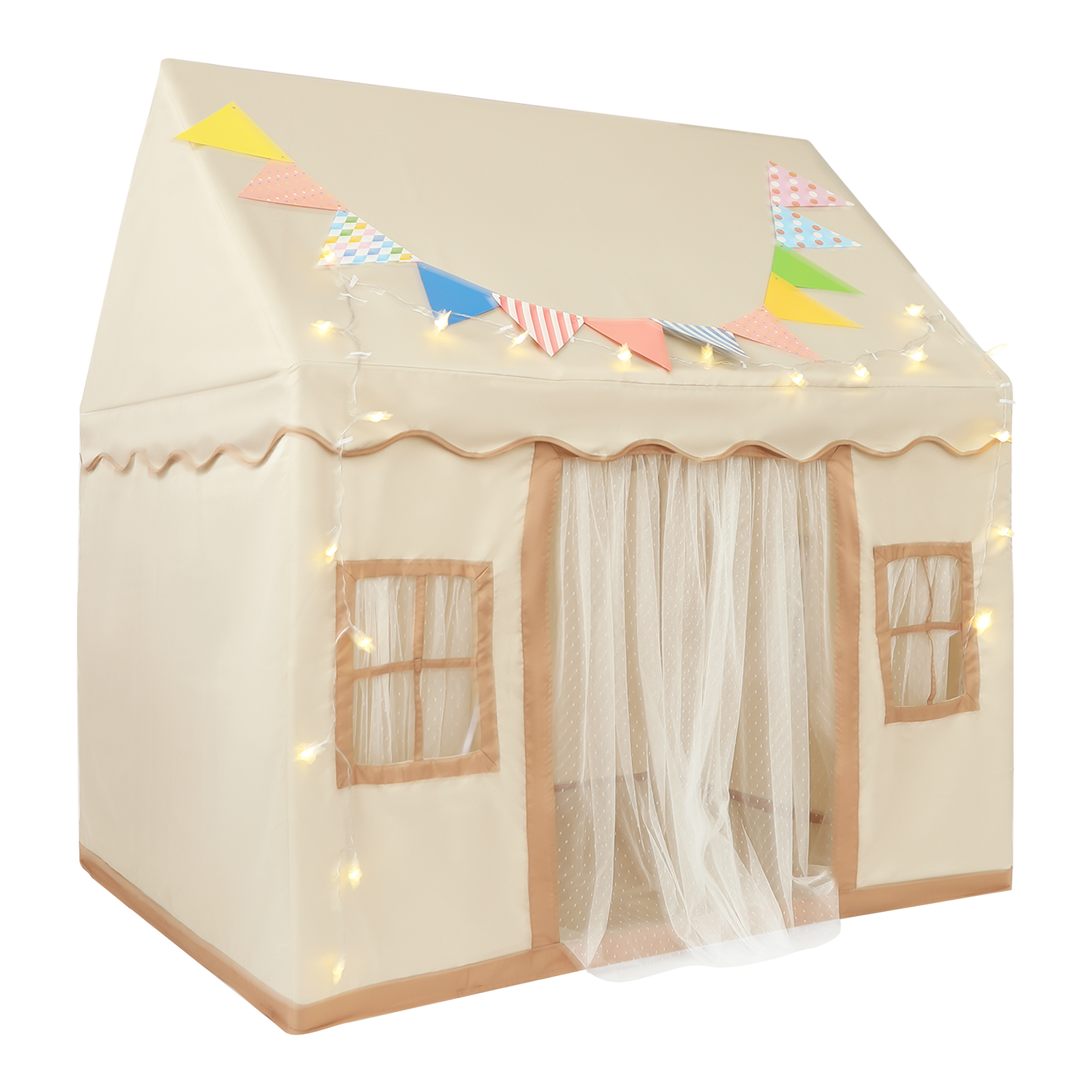 120 x 100 x 130 cm Kinderzelt, Kinderzelt mit Matte, Kinderspielzelt für Mädchen & Jungen