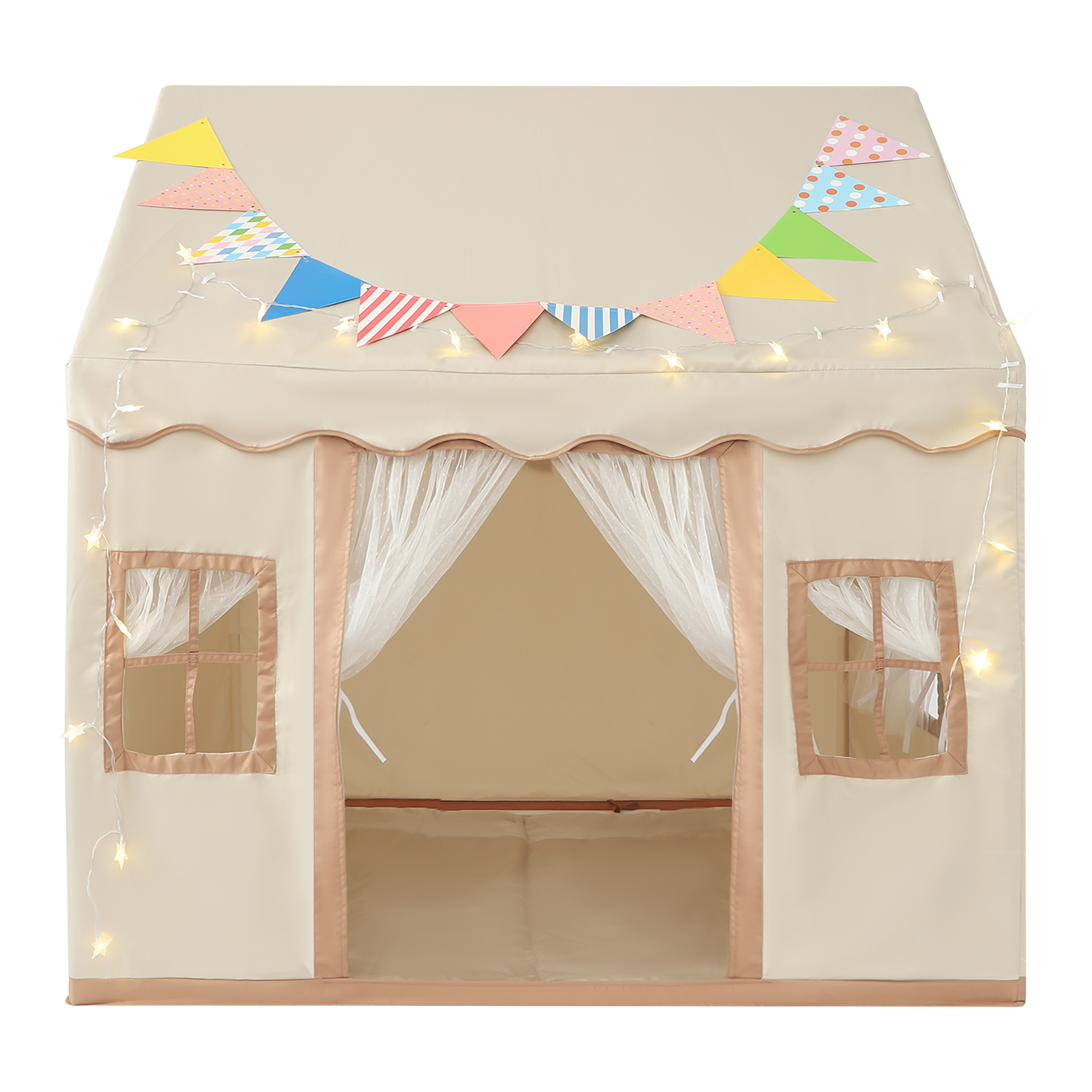 120 x 100 x 130 cm Kinderzelt, Kinderzelt mit Matte, Kinderspielzelt für Mädchen & Jungen