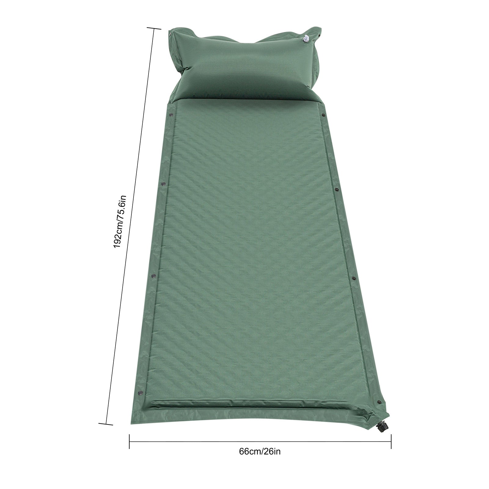 Self-inflating sleeping mat, elastic sponge self-inflating air mattress ...