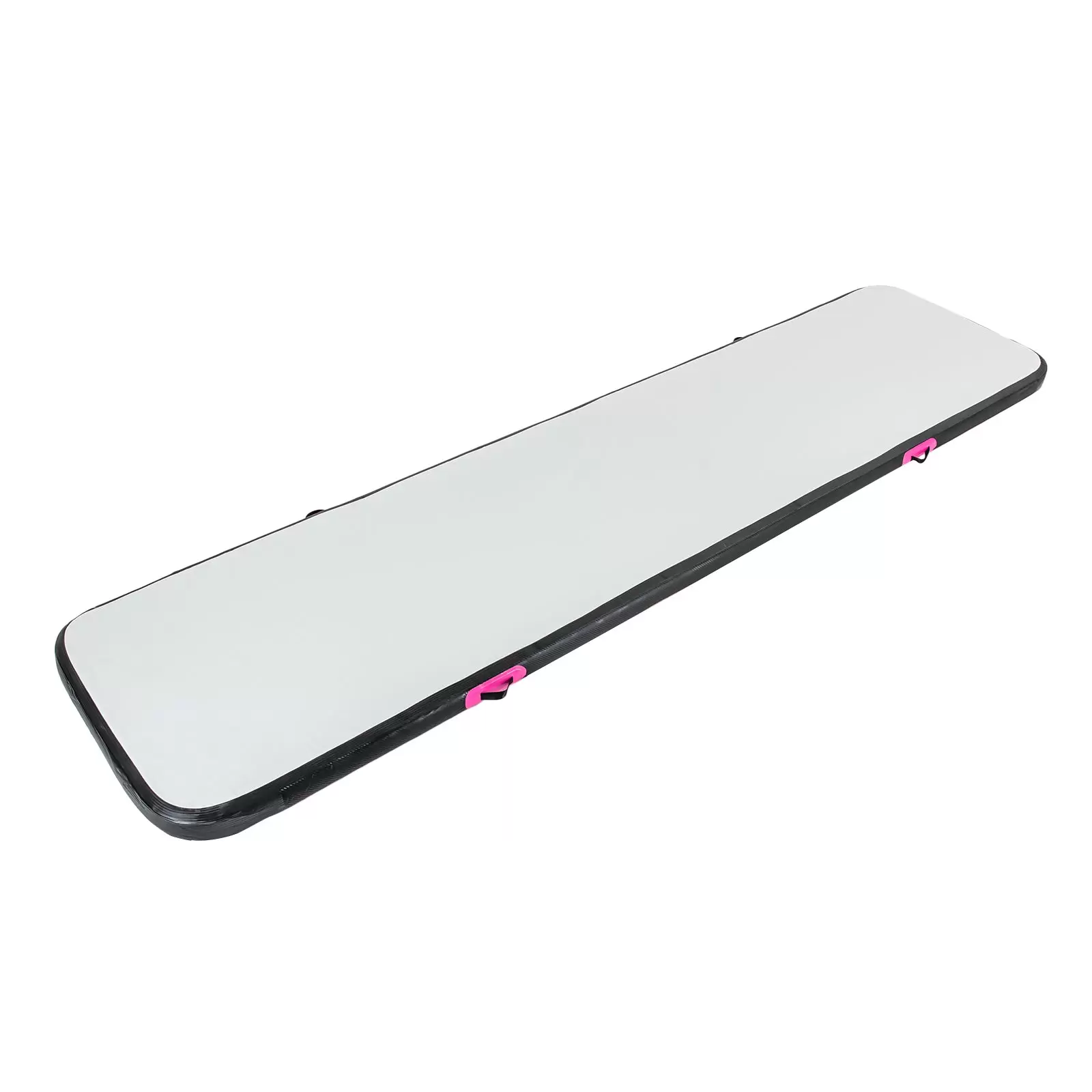 CNCEST 1*4m Gymnastikmatte Tumbling Matte schwarz und rosa mit Luftpumpe für Zuhause, im Freien, Yoga