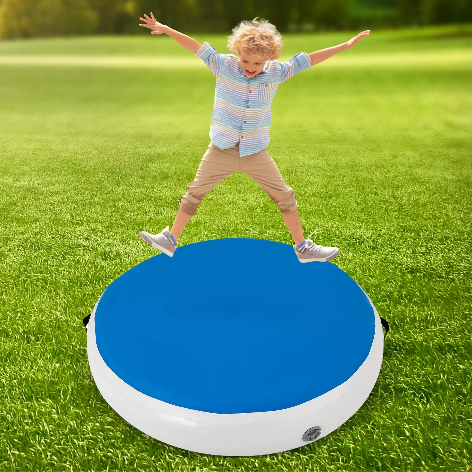 CNCEST Aufblasbare Tumbling Matte Air Track Matte Gymnastikmatte Sportmatte Trainingsmatte mit Pumpe