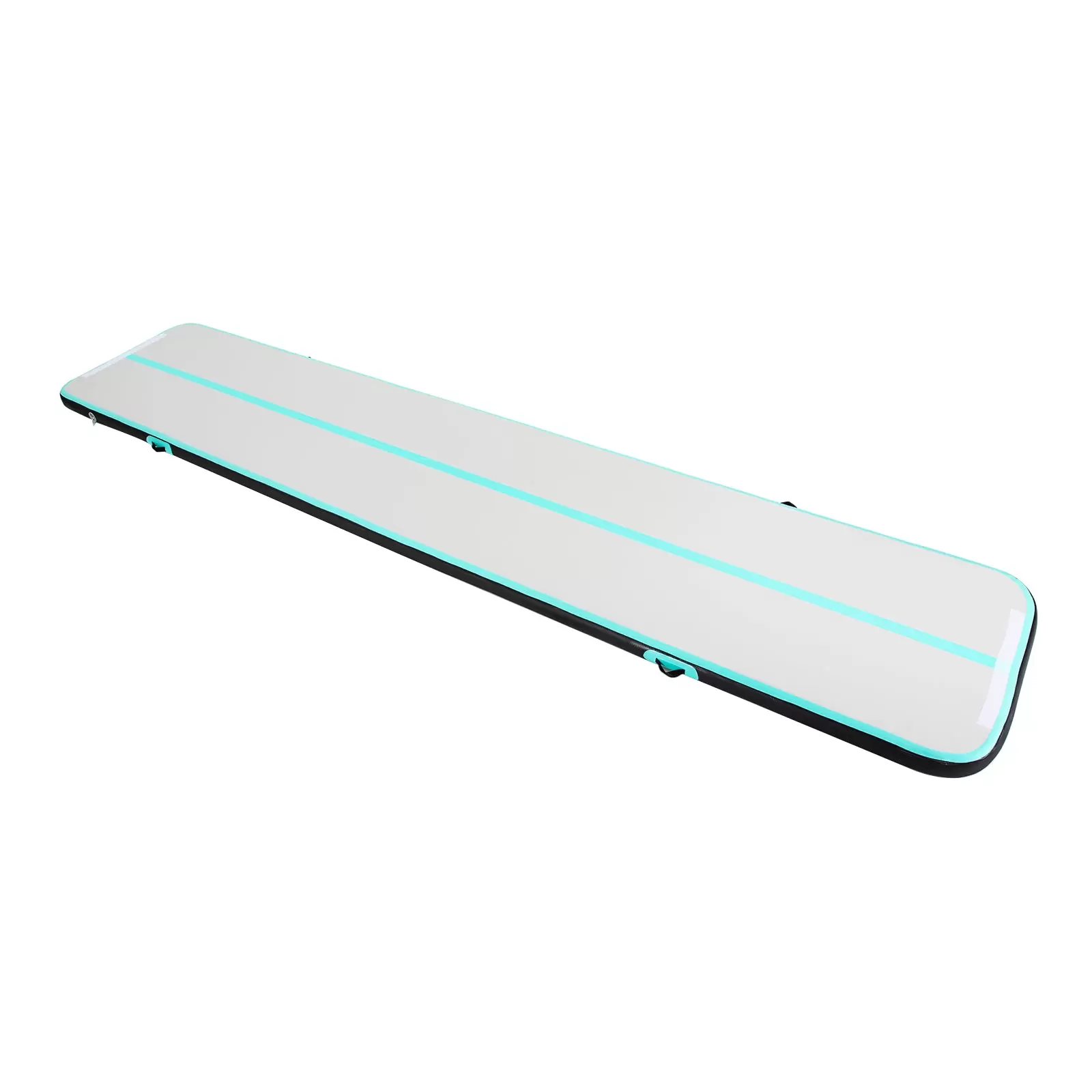 CNCEST 1*5m Gymnastikmatte Tumbling Matte 10CM Aufblasbare  mit Luftpumpe für Zuhause, im Freien, Yoga