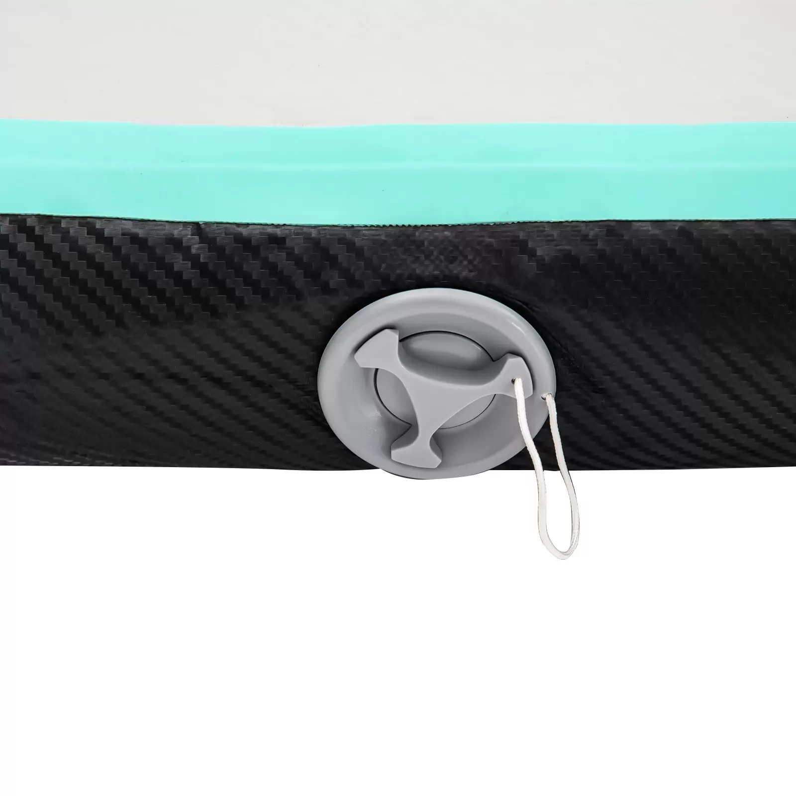 CNCEST 1*5m Gymnastikmatte Tumbling Matte 10CM Aufblasbare  mit Luftpumpe für Zuhause, im Freien, Yoga