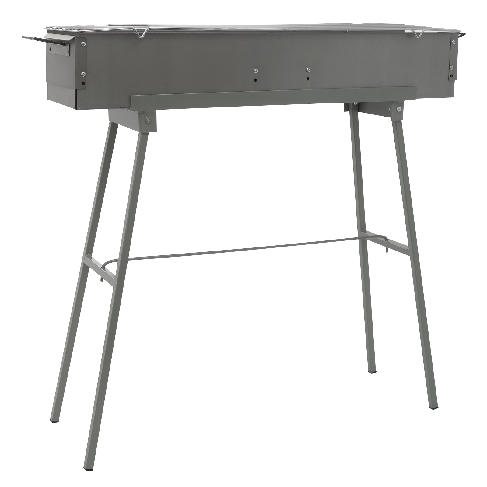 80 x 18 cm Ofenkörper + Dreibein + Grillrost – Tragbarer BBQ-Grill, Klappbarer Camping-Grill, Holzkohlegrills
