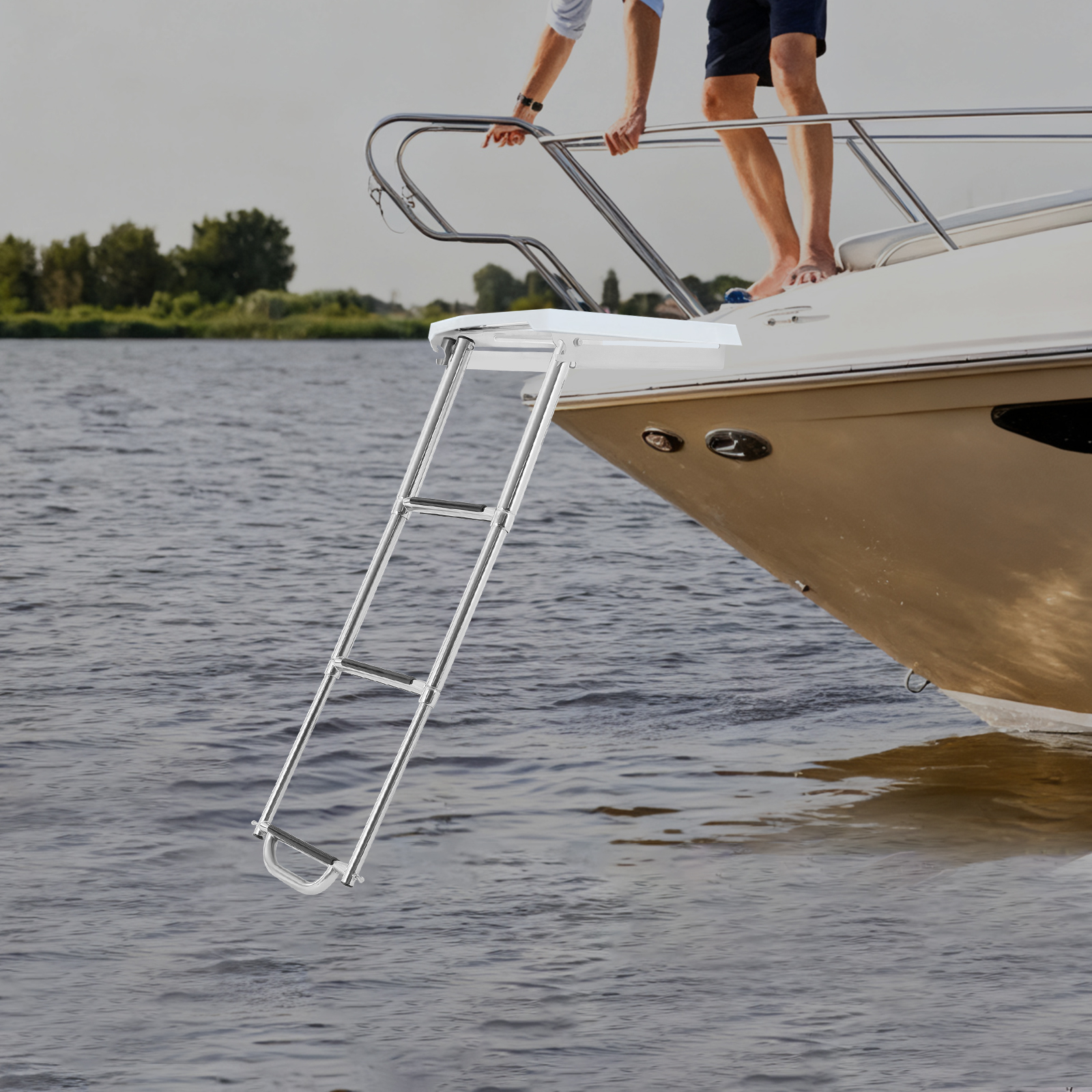 Marine ladders, folding marine ladders, telescopic three-step ladders ...