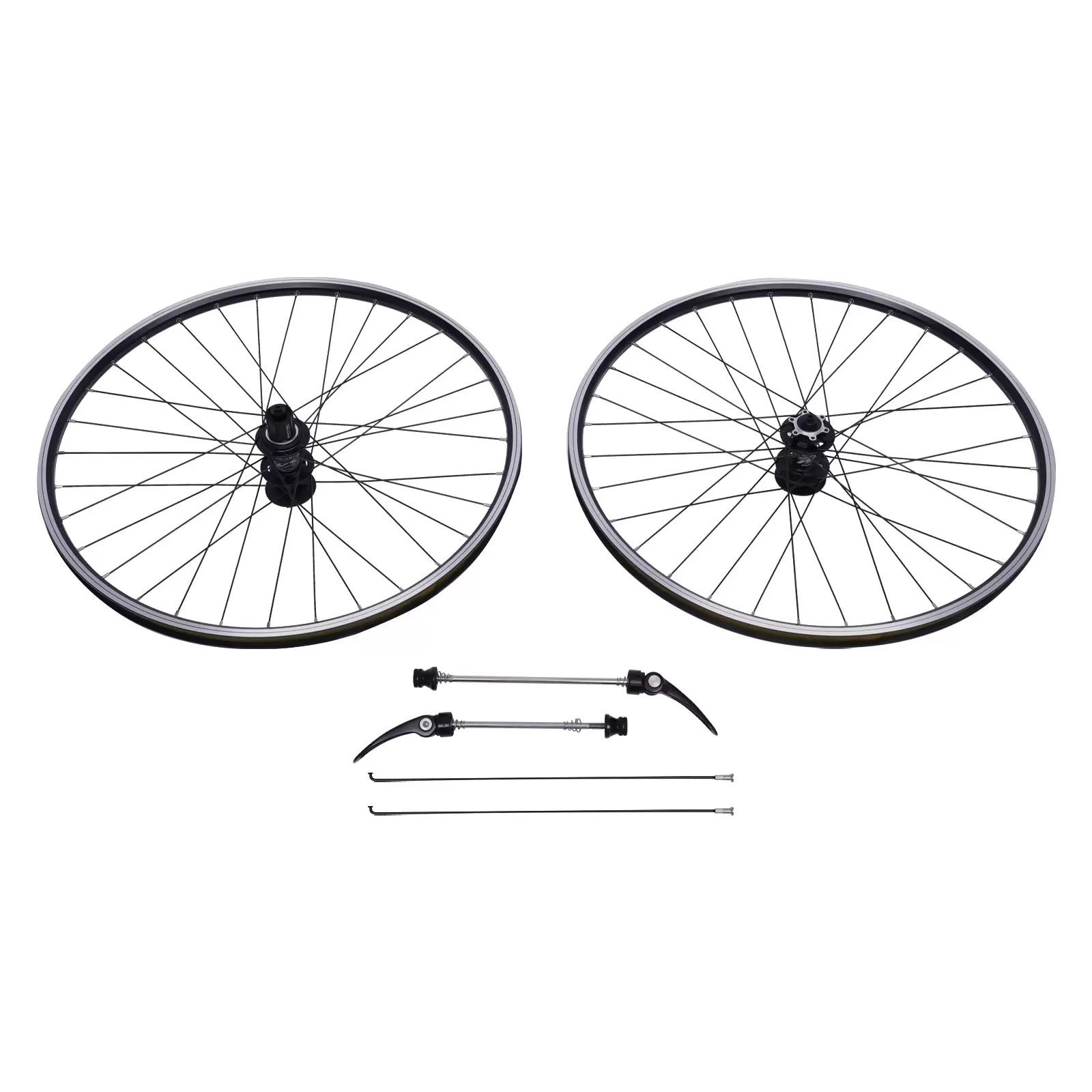 MTB-Laufradsatz 29 Zoll, Alu-Felge Scheibenbremse Schnellspanner Vorderrad Hinterrad schwarz Fahrrad Laufradsatz MTB-Laufradsatz 29 Zoll, Alu-Felge Scheibenbremse Schnellspanner Vorderrad Hinterrad schwarz Fahrrad Laufradsatz