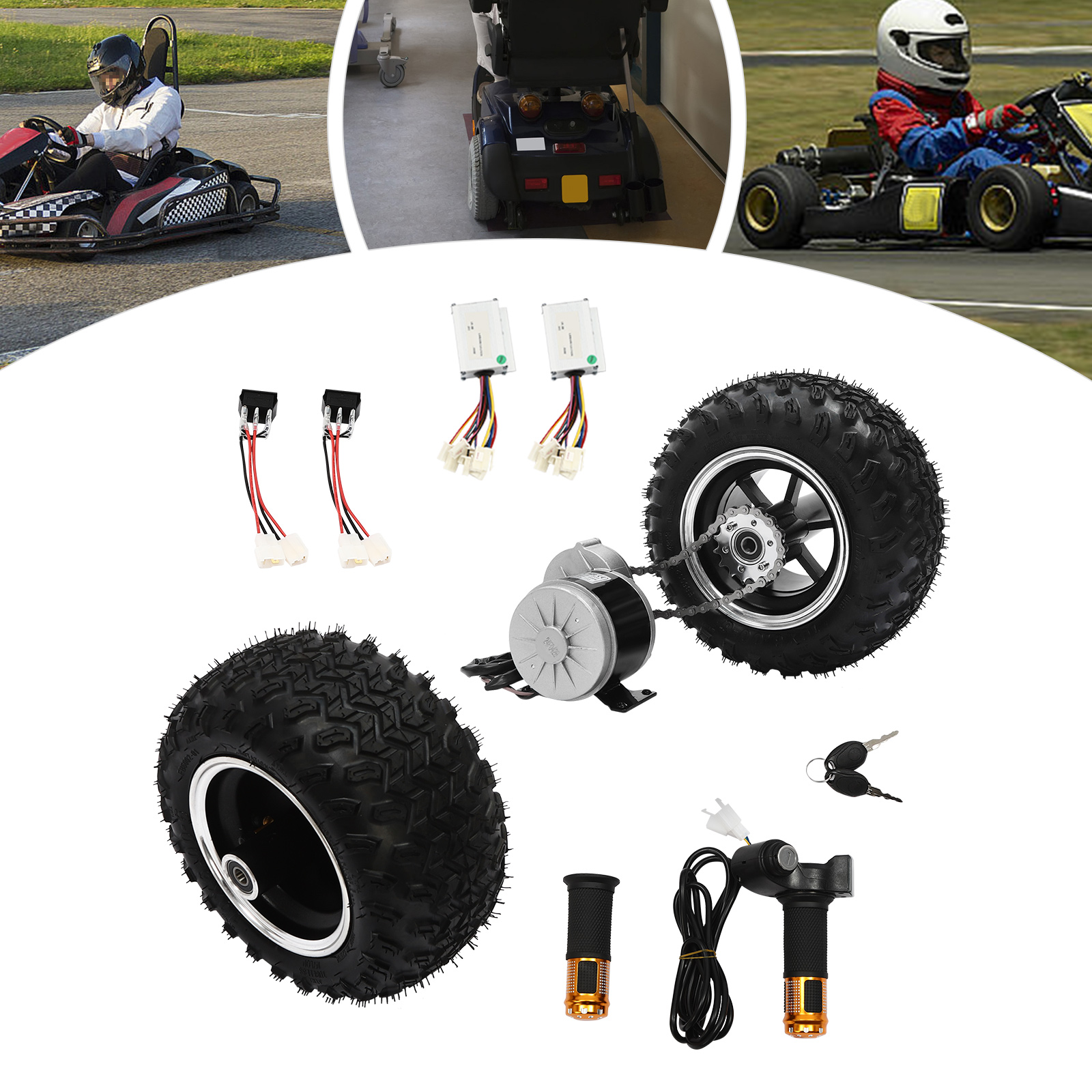 45V 1000W Kit de conversion de moteur de moyeu de scooter électrique avec roue avant - Chine Kit de moteur de brouette, kit de conversion de chariot