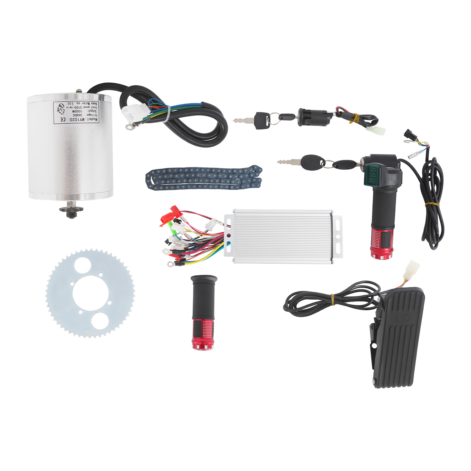 36V Brushless DC Motor Kit, 1000W Brushless DC Motor, Electric Motor for Electric Scooters, Electric Bicycles, Mini Motorcycles