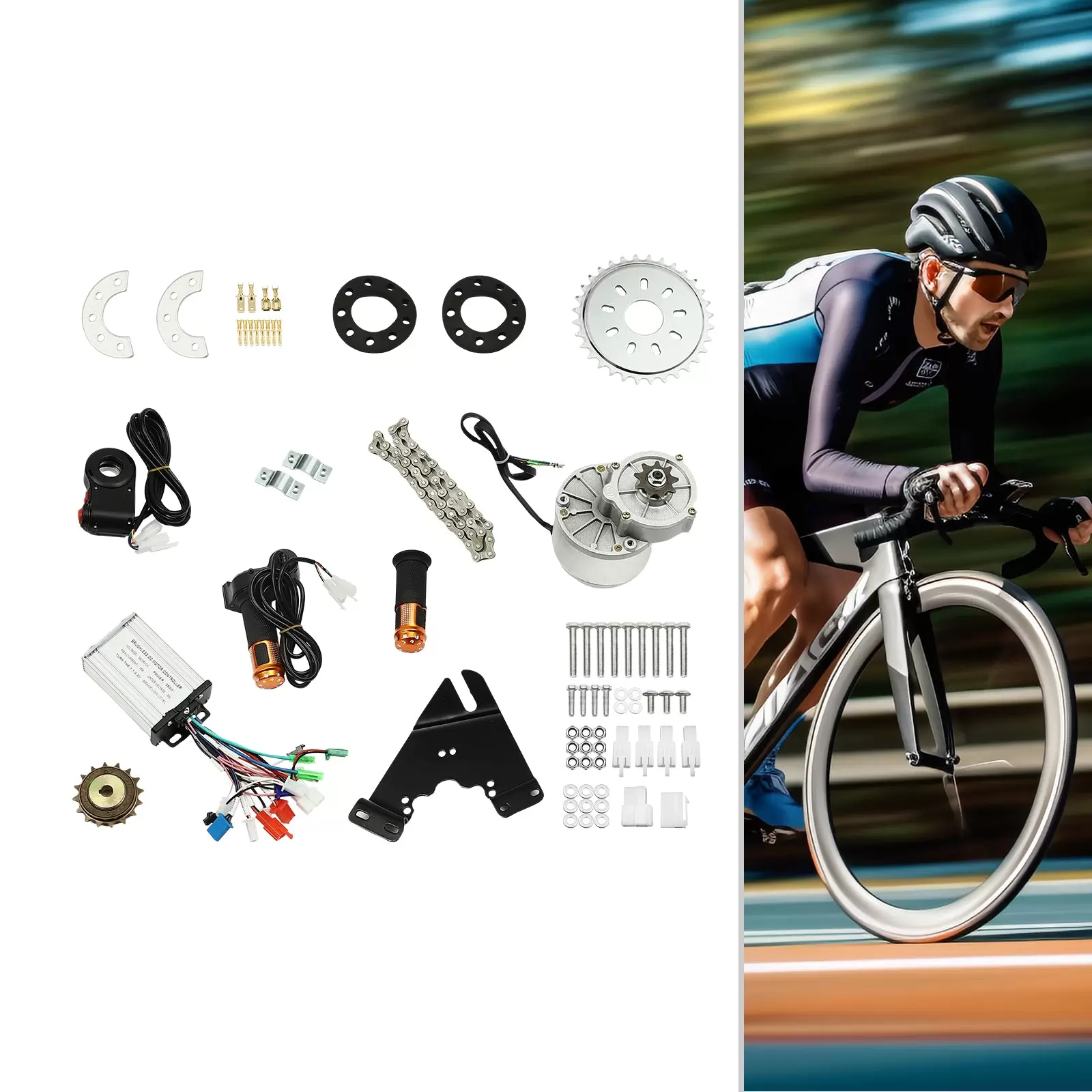 CNCEST 24V 250W Elektrische Fahrrad Bürstenlosen Motor Kit Einstellbare Geschwindigkeit Elektrofahrrad Umbausatz CNCEST 24V 250W Elektrische Fahrrad Bürstenlosen Motor Kit Einstellbare Geschwindigkeit Elektrofahrrad Umbausatz