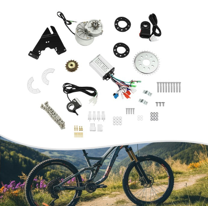 CNCEST Elektrische Fahrrad Motor Kit 36V350W Elektrofahrrad Einstellbare Geschwindigkeit Umbausatz
