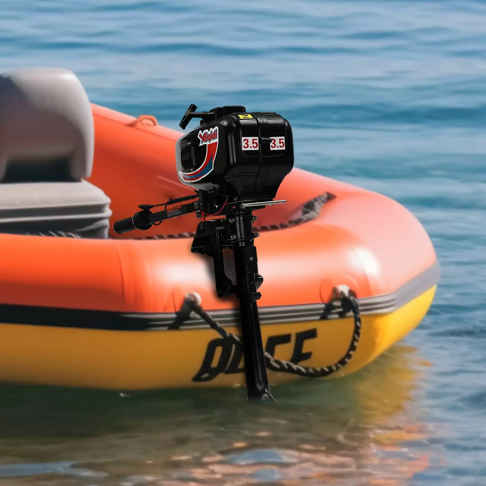 2-Takt Benzinmotor Außenborder Outboard Bootsmotor für Aufblasbaren Booten