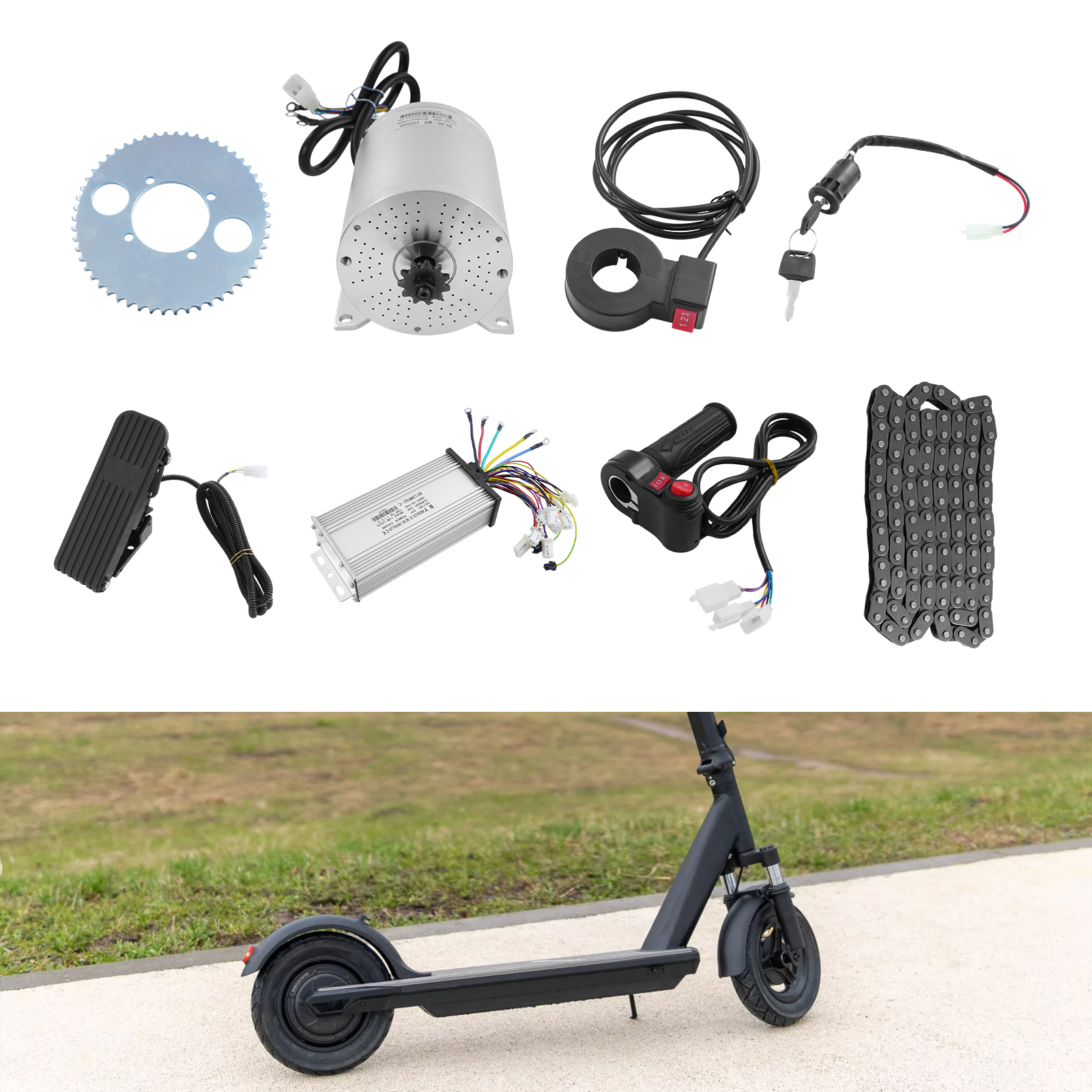 2000W 60V high speed brushless DC motor conversion kit, electric bicycle DC motor kit 2000W 60V high speed brushless DC motor conversion kit, electric bicycle DC motor kit