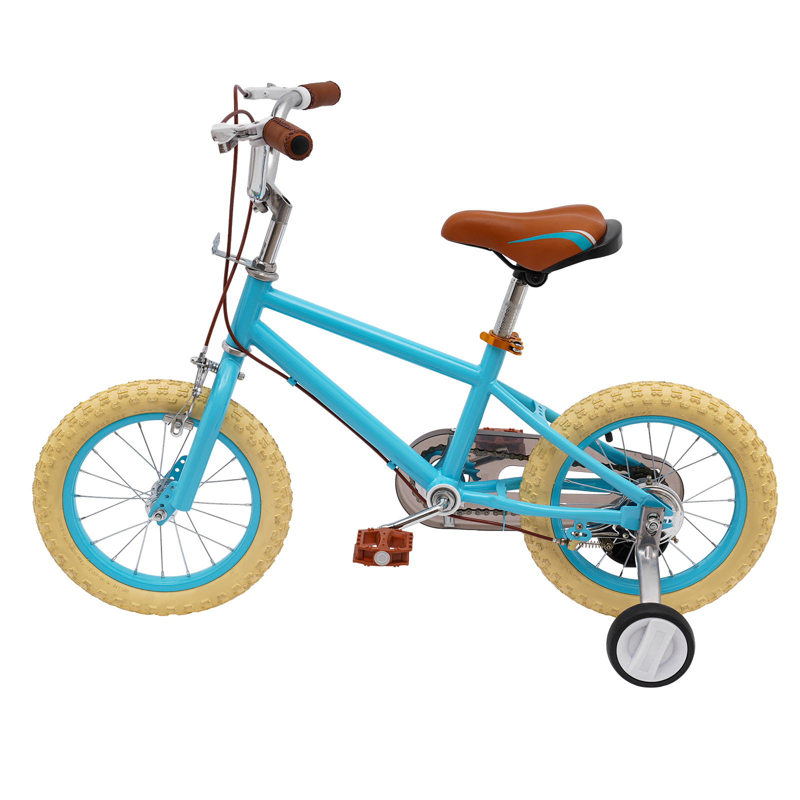 14 Zoll Kinderfahrrad für Mädchen/Jungen, für Kinder im Alter von 3-4 Jahren und einer Körpergröße von 90-110 cm (Blau)