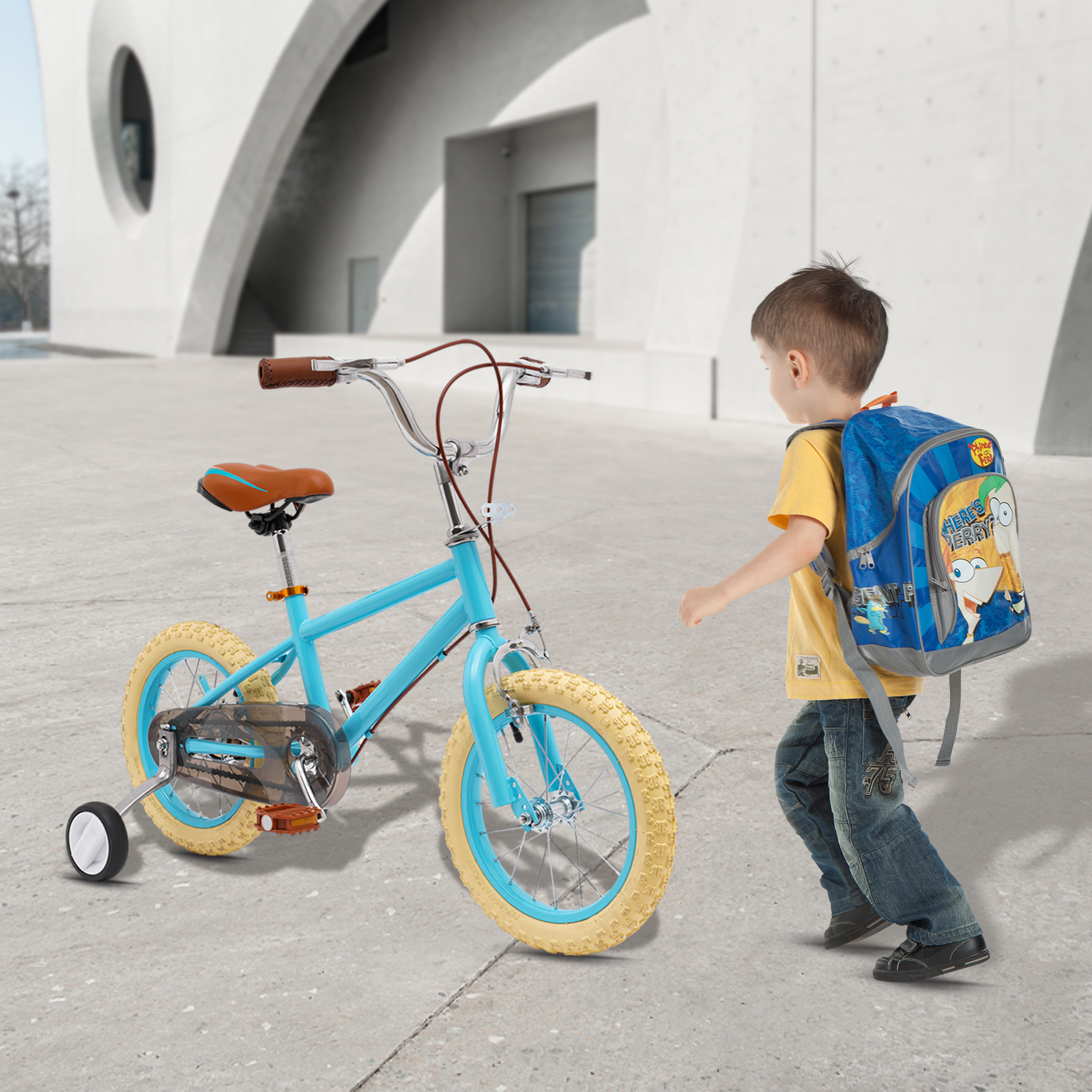 14 Zoll Kinderfahrrad für Mädchen/Jungen, für Kinder im Alter von 3-4 Jahren und einer Körpergröße von 90-110 cm (Blau) 14 Zoll Kinderfahrrad für Mädchen/Jungen, für Kinder im Alter von 3-4 Jahren und einer Körpergröße von 90-110 cm (Blau)