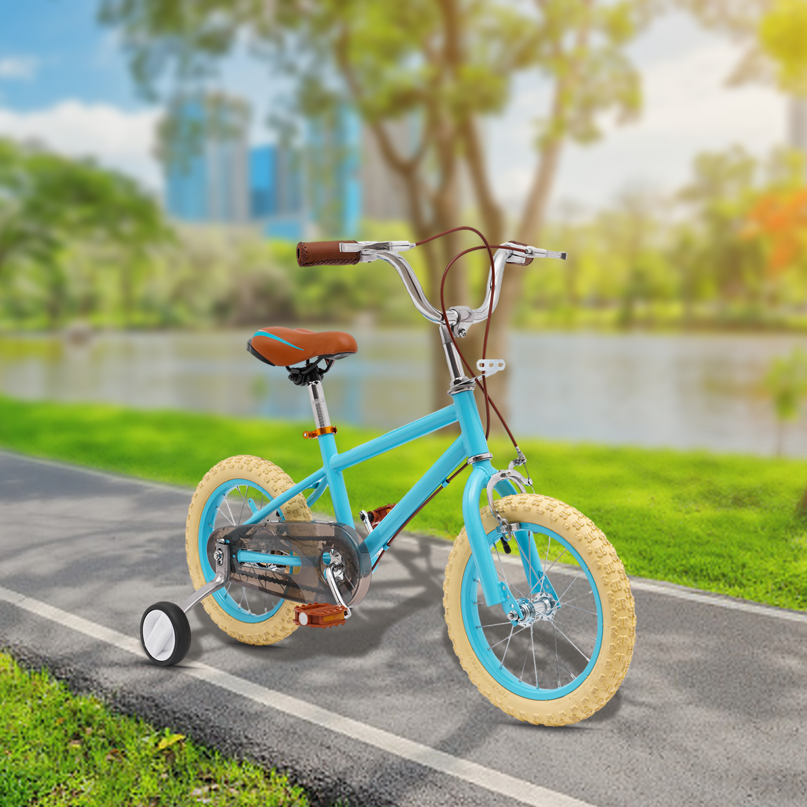14 Zoll Kinderfahrrad für Mädchen/Jungen, für Kinder im Alter von 3-4 Jahren und einer Körpergröße von 90-110 cm (Blau) 14 Zoll Kinderfahrrad für Mädchen/Jungen, für Kinder im Alter von 3-4 Jahren und einer Körpergröße von 90-110 cm (Blau)
