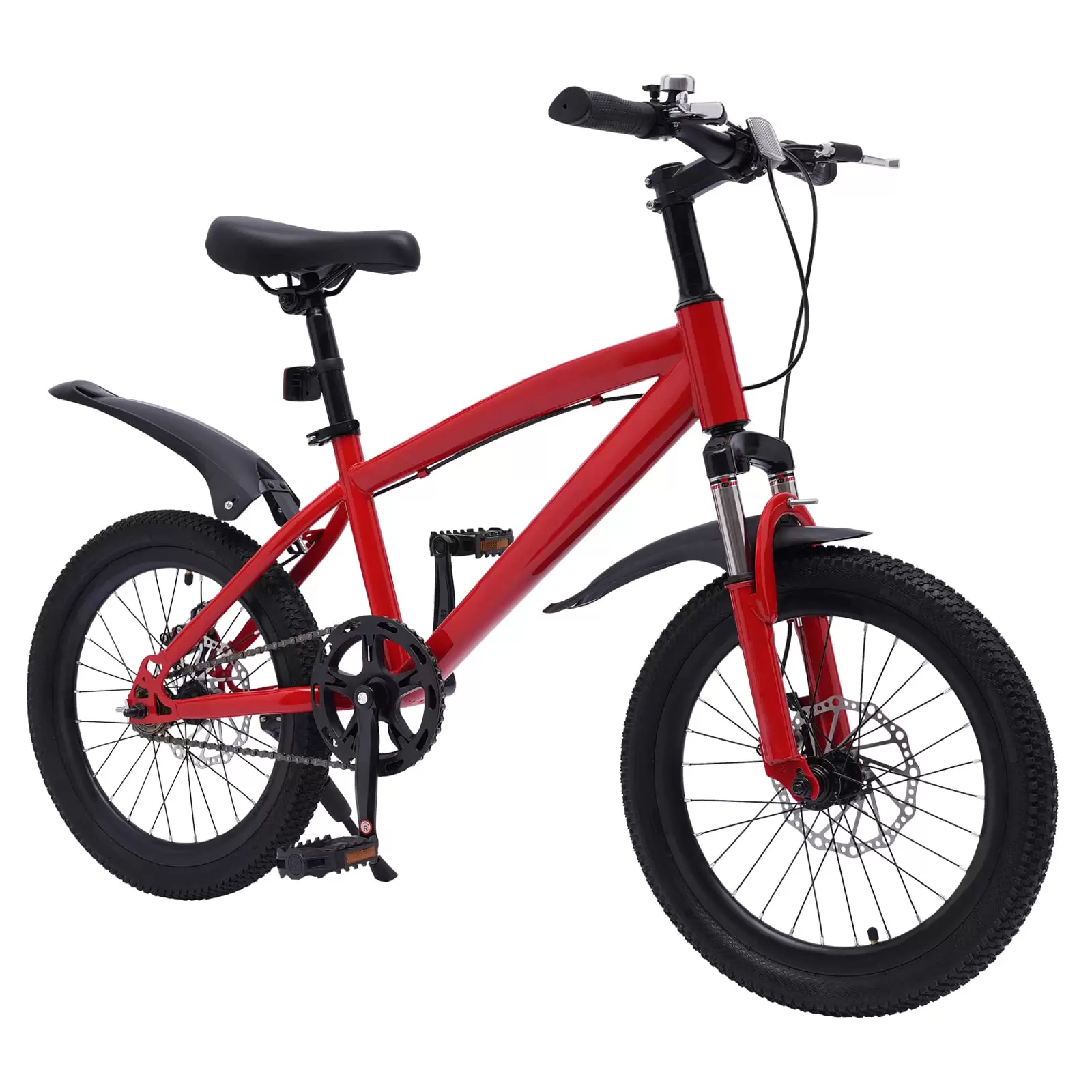 18 Zoll Kinderfahrrad, Mountainbike mit Elektrische Taschenlampe & Reifenpumpe