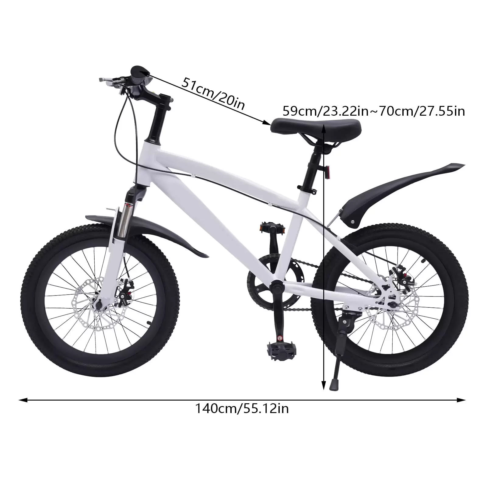18 Zoll BMX Style Kinder Mountainbike, Verstellbarer Sitz, Baby Freistil Kinderfahrrad, Jungen Mädchen Fahrrad für Outdoor