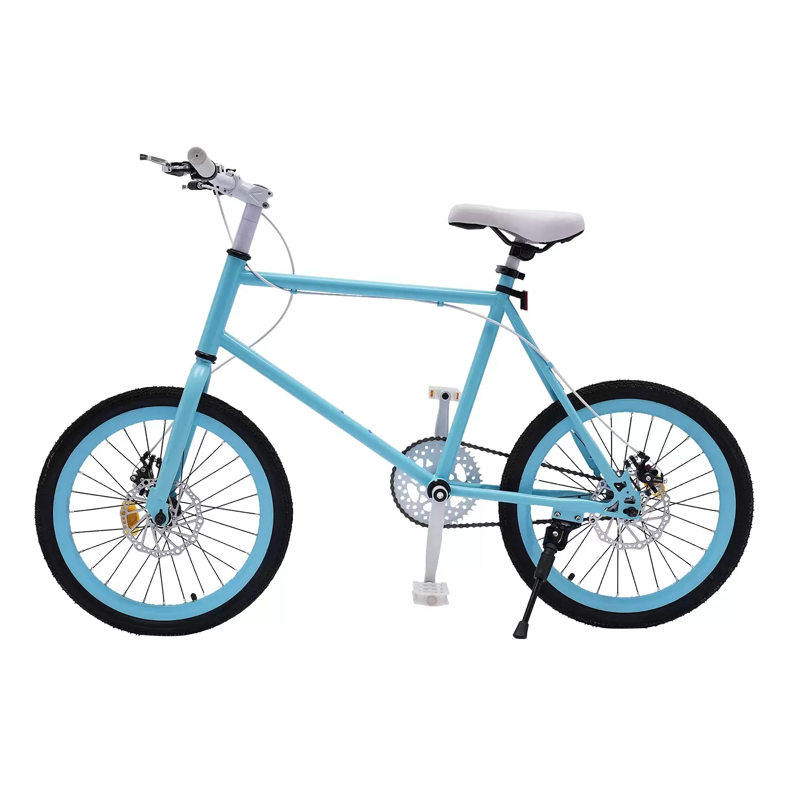 20 Zoll Kinderfahrrad Jungen Mädchen Fahrrad ab 6-9 Jahre 130-155cm Freestyle Kinder Fahrrad, Blau