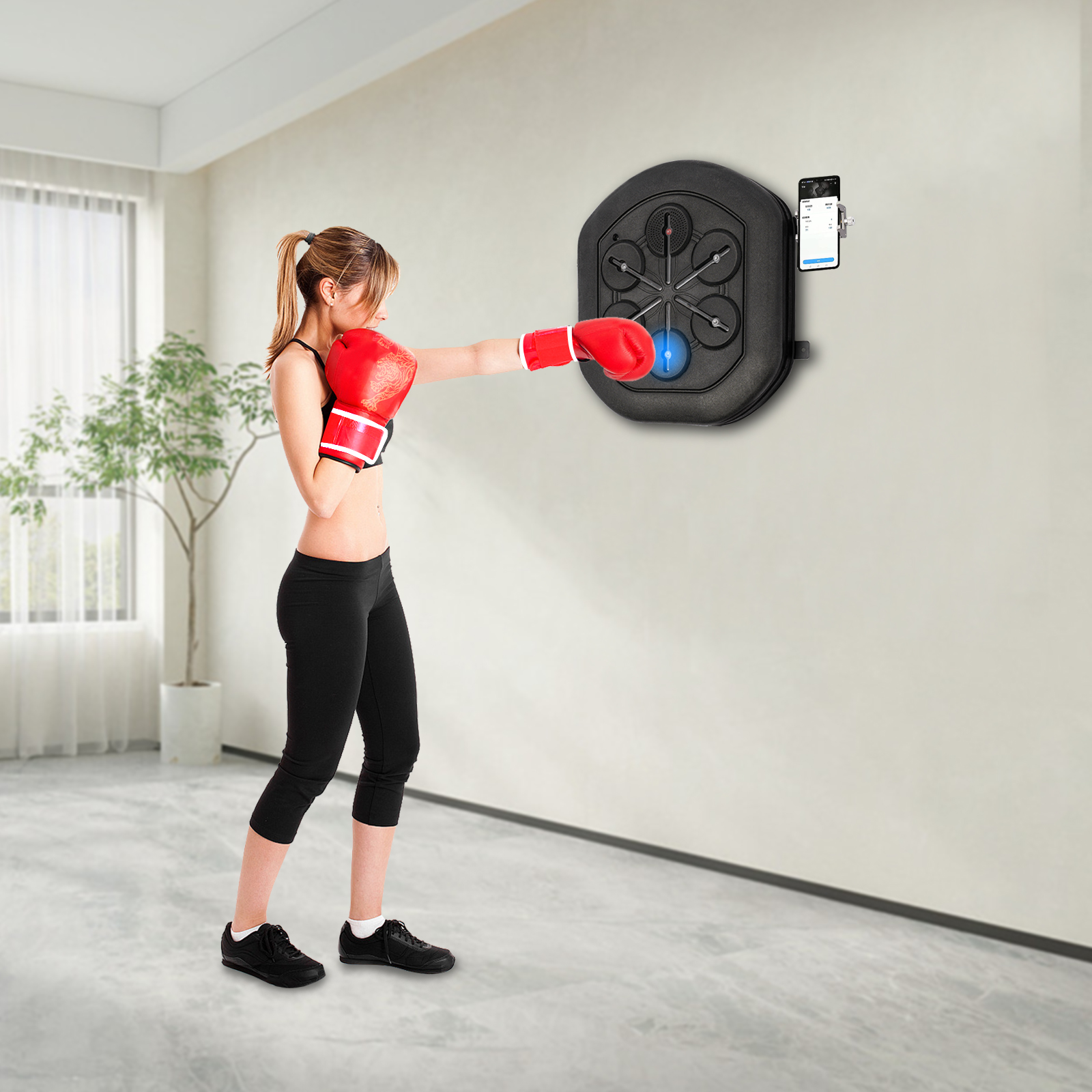 1 Set Musik Boxen Maschine Wand Montiert LED Licht Boxen Ausrüstung für Home Gym