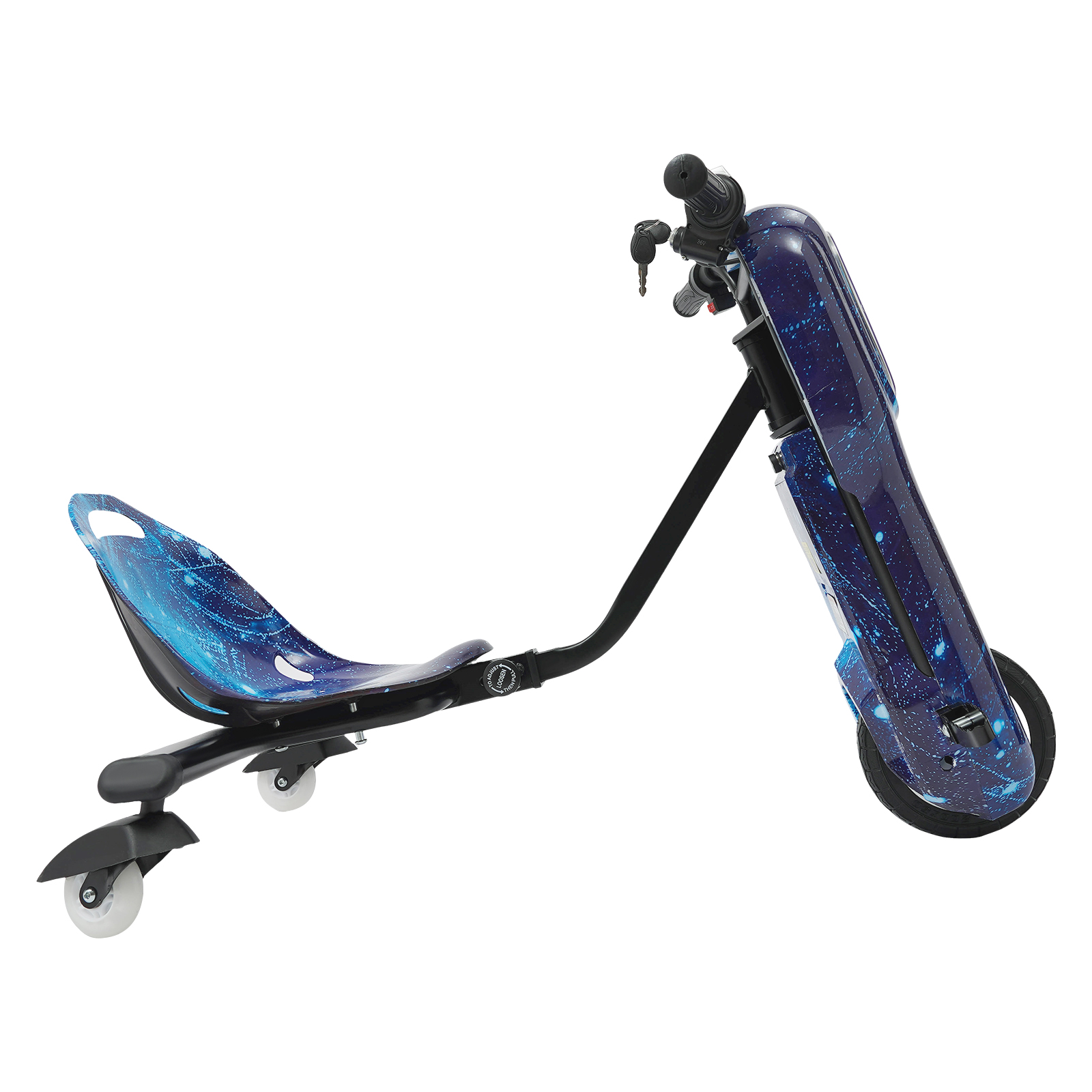 CNCEST Kinder Elektro Roller 3 Gang Drift Roller für Kinder Blau
