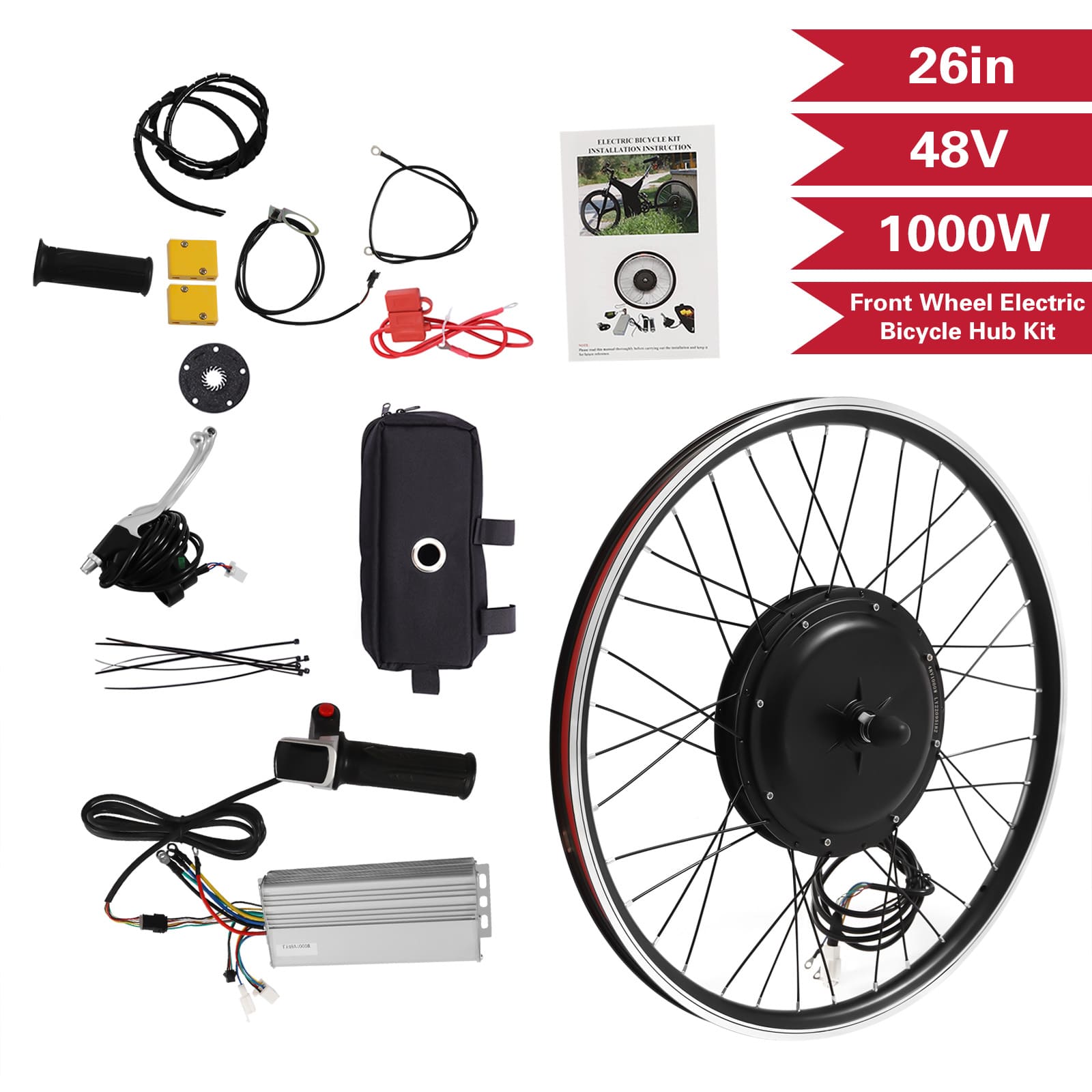 48 V 1000 W Elektro-Vorderrad-Umrüstsatz