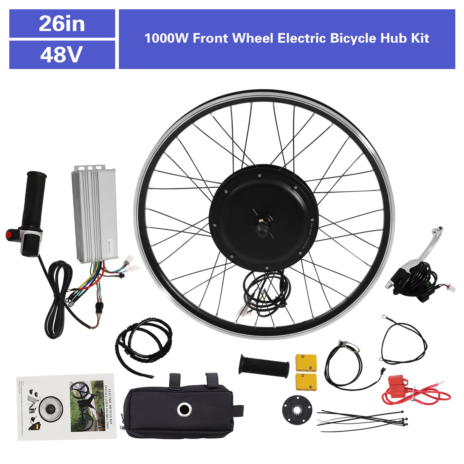 48 V 1000 W Elektro-Vorderrad-Umrüstsatz