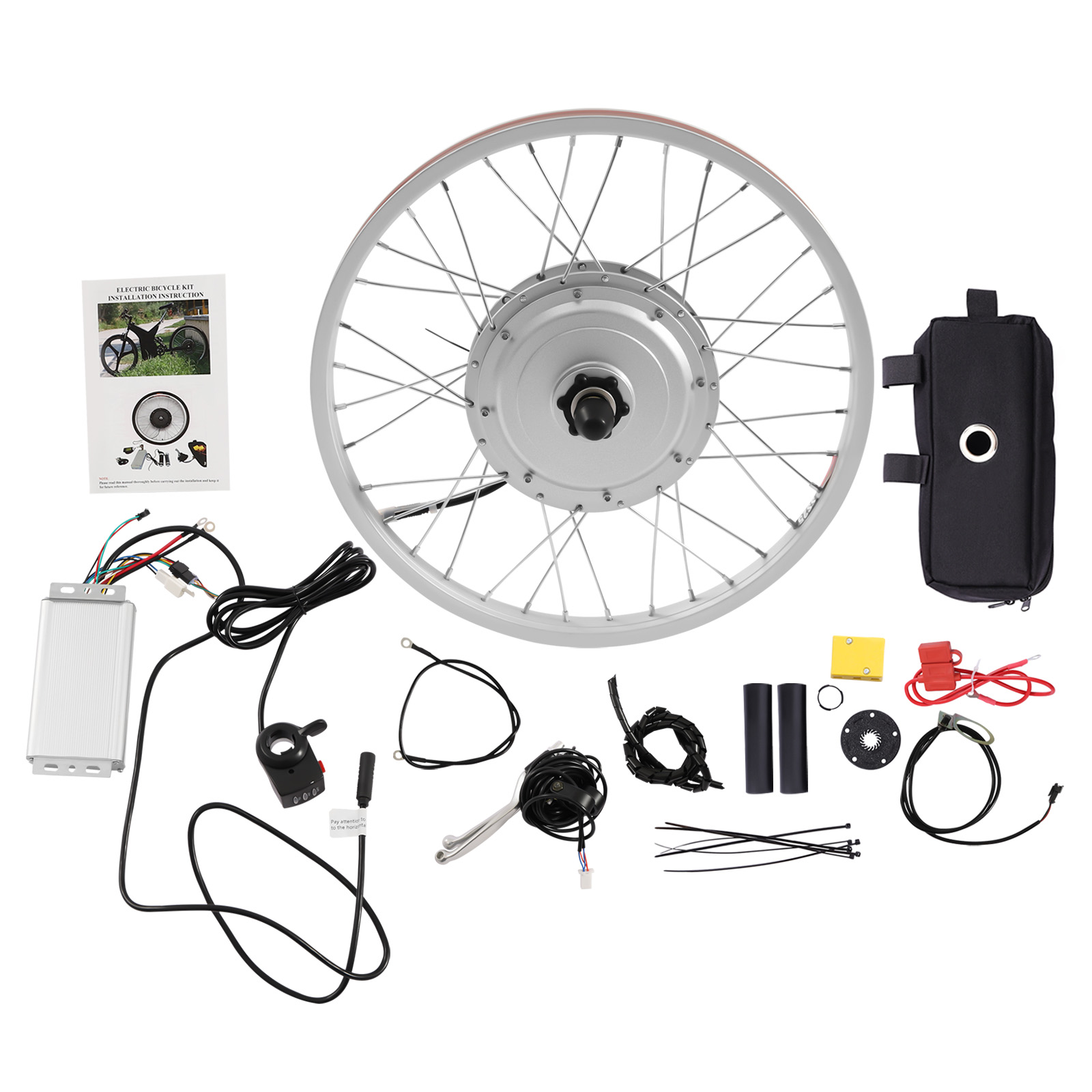 20 Zoll Conversion Kit Elektro-Fahrrad Vorderrad Umbausatz Motor 36V 750W