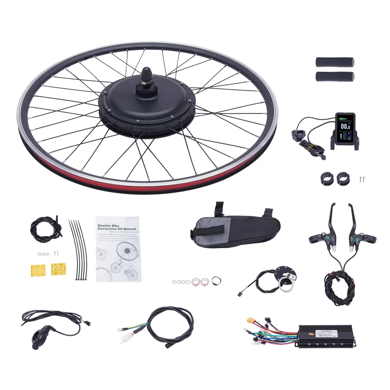 Ebike Umbausatz 48 V 1000 W Frontmotor Umbausatz für Elektrofahrräder mit integriertem Controller