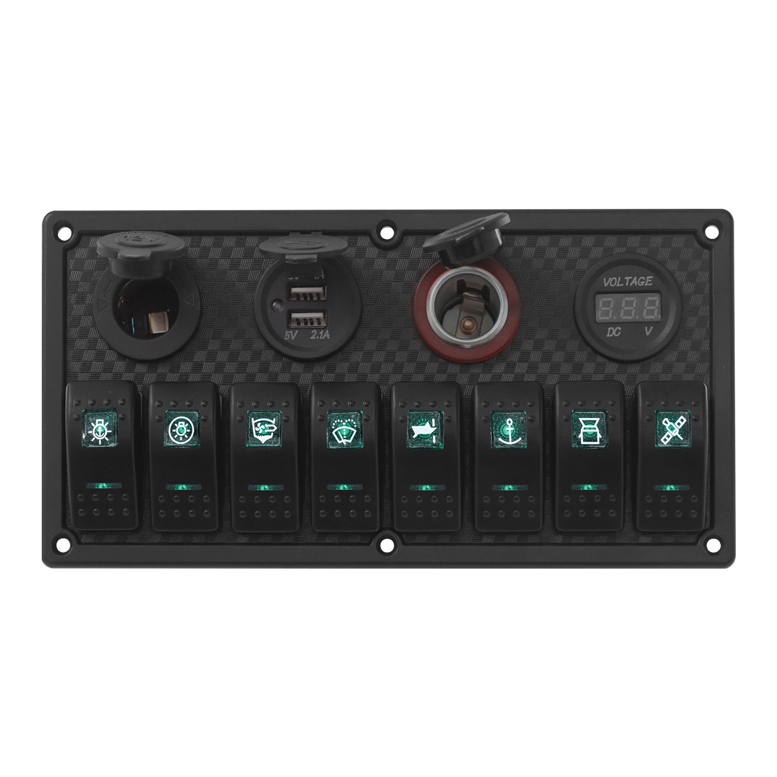 Switch control panel, Yacht 8-position LED switch control panel, Marine ...