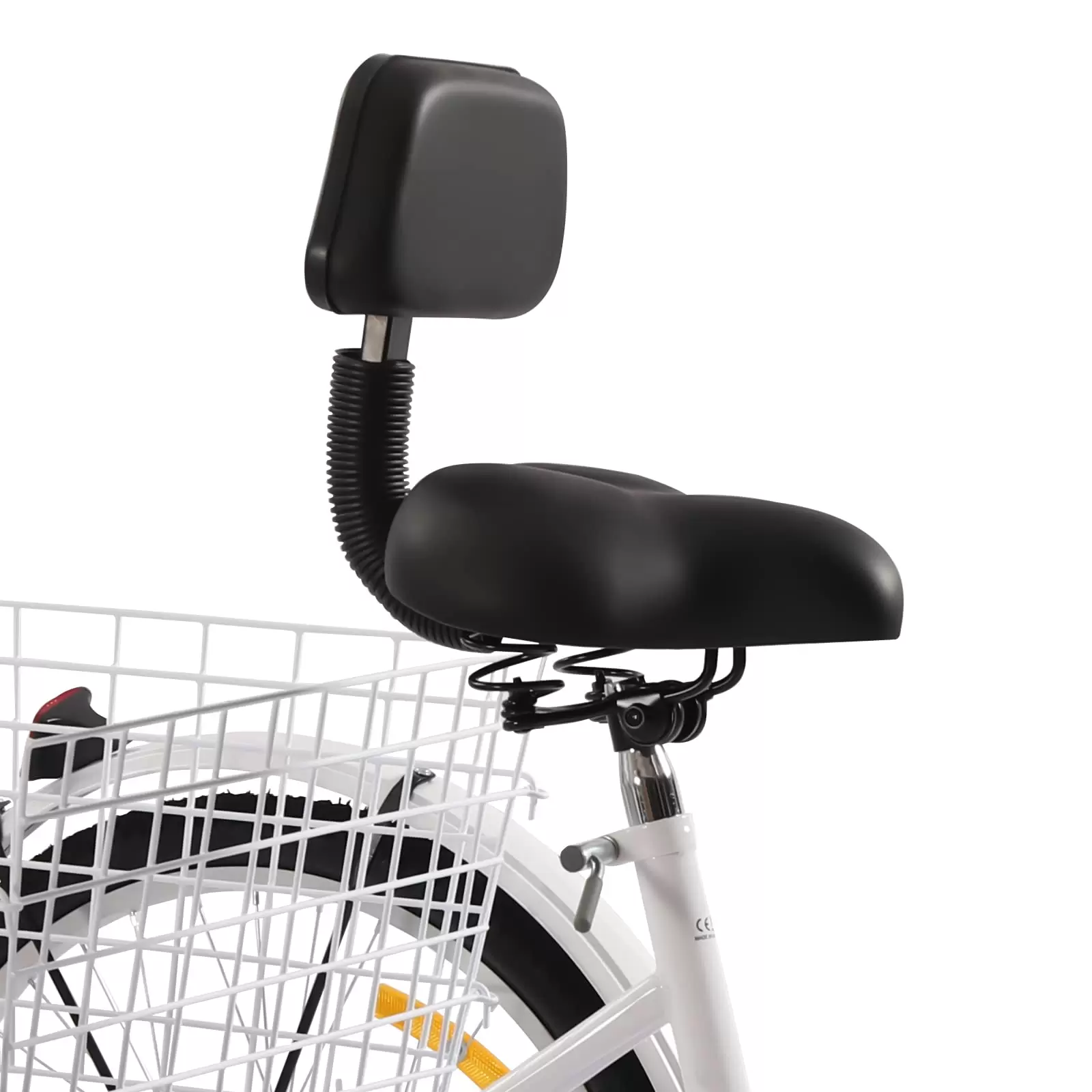 3 Räder Fahrrad Trike Faltbar Dreirad Für Erwachsene 7-Gang 24" mit Einkaufskorb Weiß 3 Räder Fahrrad Trike Faltbar Dreirad Für Erwachsene 7-Gang 24" mit Einkaufskorb Weiß
