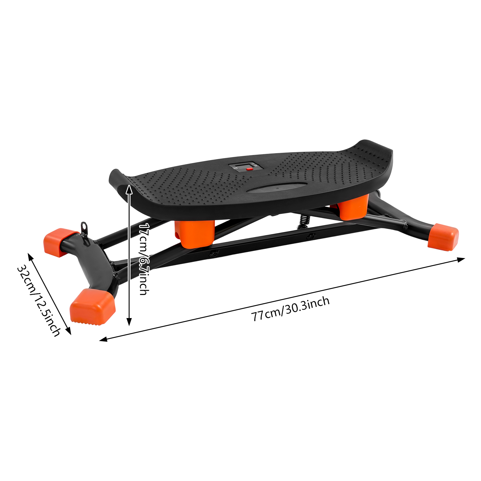 Steppers coulissants pour l'exercice à la maison, mini steppers coulissants avec bandes de résistance, simulant la posture du ski pour un entraînement complet du corps.