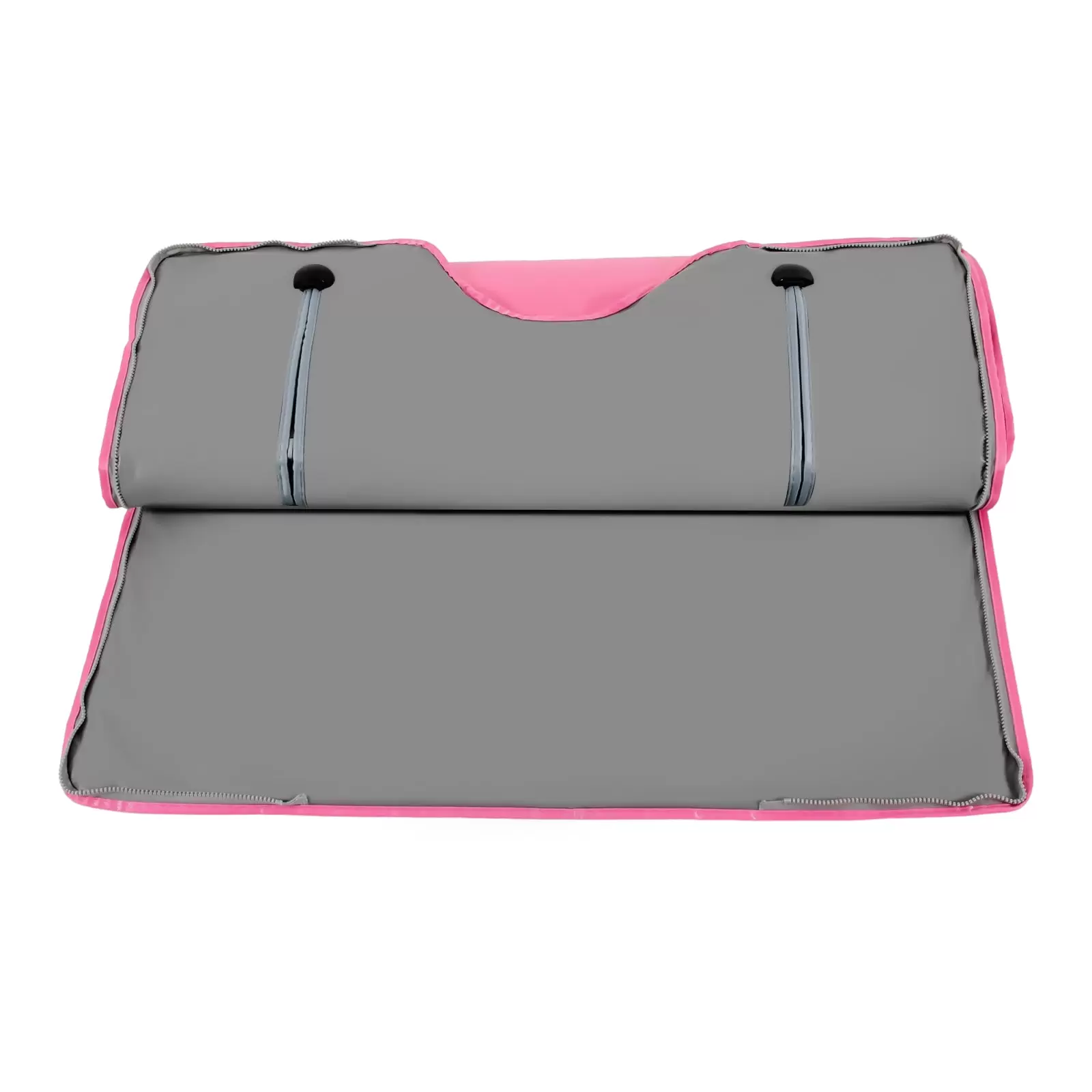 Saunamatte mit Infrarot-Fernbedienung, tragbare SPA-Saunamatte, Timerfunktion, 2-Zonen-Controller, 650 W, 180 x 80 cm, Rosa
