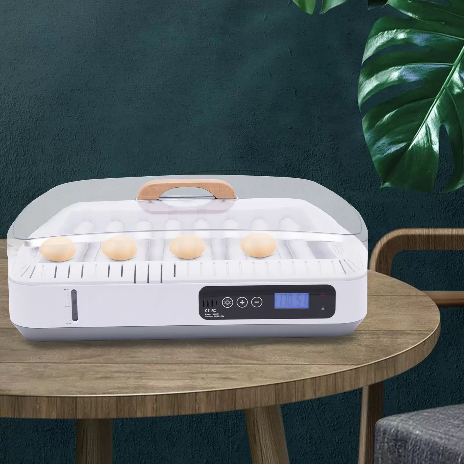 35 Eier Brutmaschine Brutautomat Vollautomatisch Inkubator Brutautomat mit Beleuchtung Temperaturregelung Auto-flip