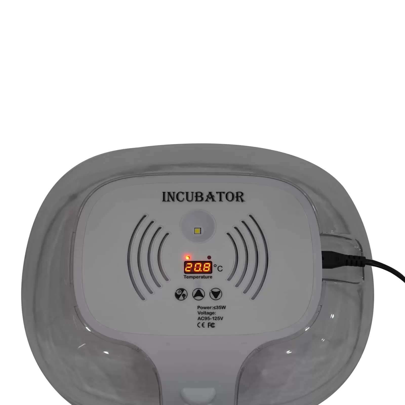 CNCEST Inkubator Kleiner 16 LED Eier Inkubator Hühnerbrutkasten Ei Brutautomat Vollautomatisch Brutmaschine