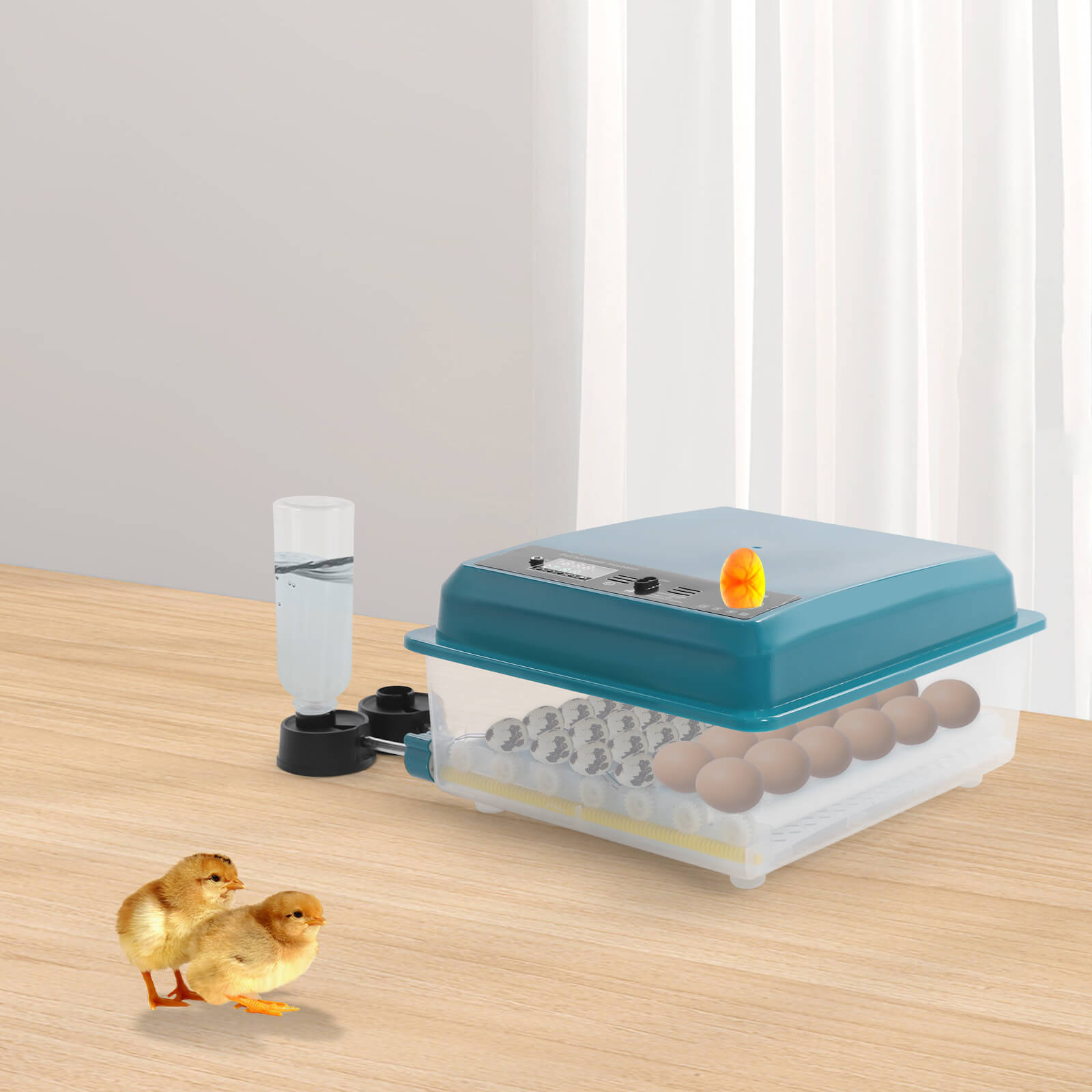 Incubadora Automática Para 7 Huevos – Pequeña Y Amarilla (Marca Genérica, Origen China)