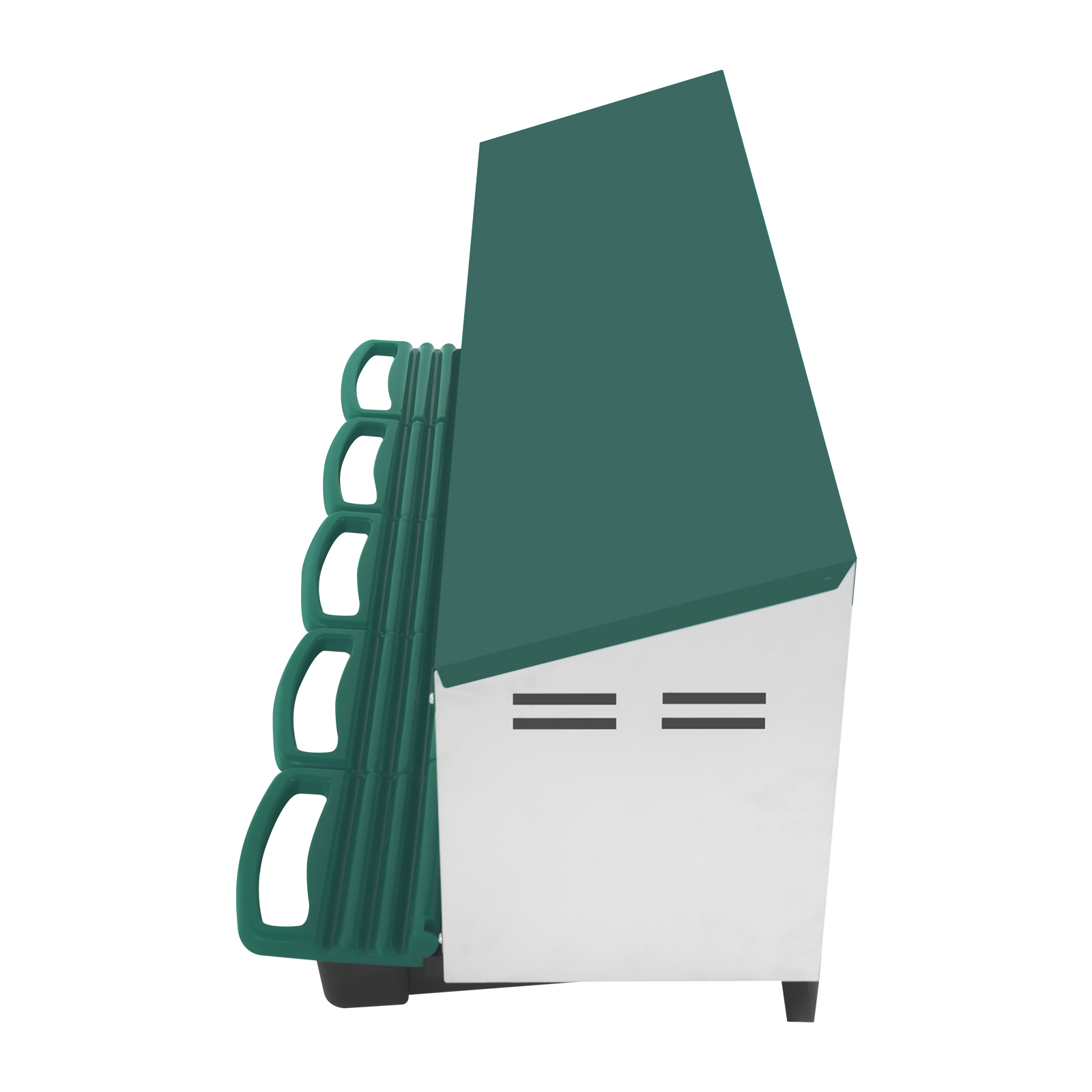 5 Grid Chicken Nesting Box, Laying Nest, Nesting Box used in Homes, Farms, Coops, Backyards, Courtyards - Green