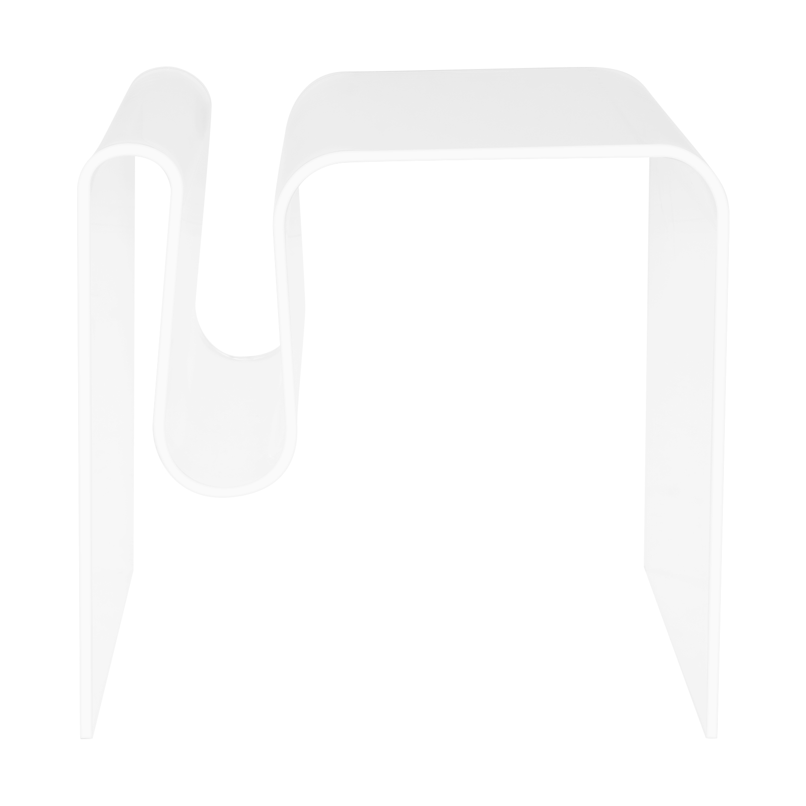 45x30x45cm M-Shaped Side Table, Acrylic Side Table, Clear Bedside Table for the Living Room, Bedroom, Bedside - Clear